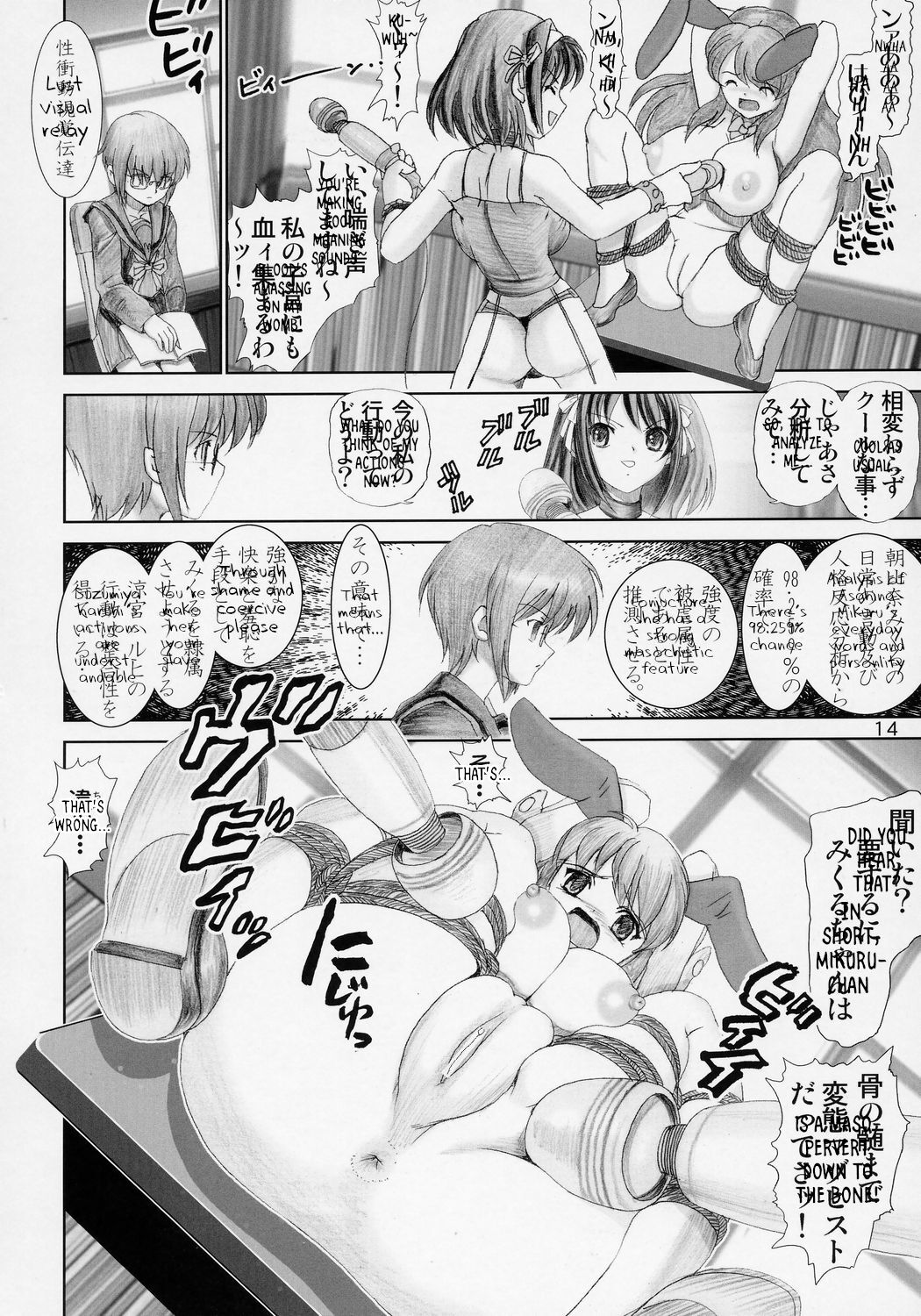 [Raijinkai (Haruki Genia)] Migurui (The Melancholy of Haruhi Suzumiya) [English re-translated & uncensored] numero di immagine  13