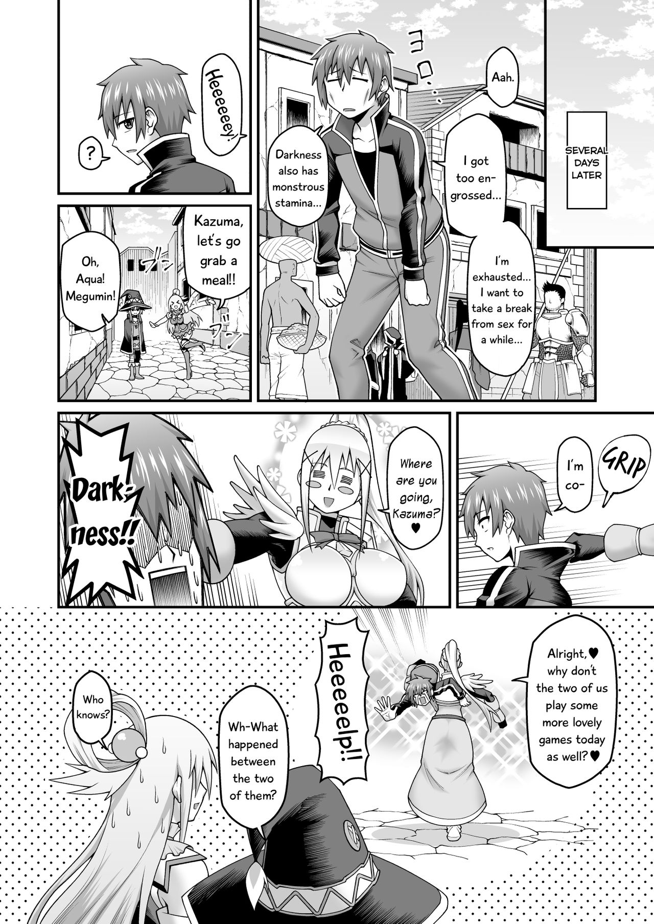 [Gekidan☆Onigashima (Simayuu, Oniyama)] Give the lustful sword to this useless female knight!! | Kono Dame Kishi ni Seiken o!! (Kono Subarashii Sekai ni Syukufuku o!) [Digital] [English] [EHCove] 图片编号 31