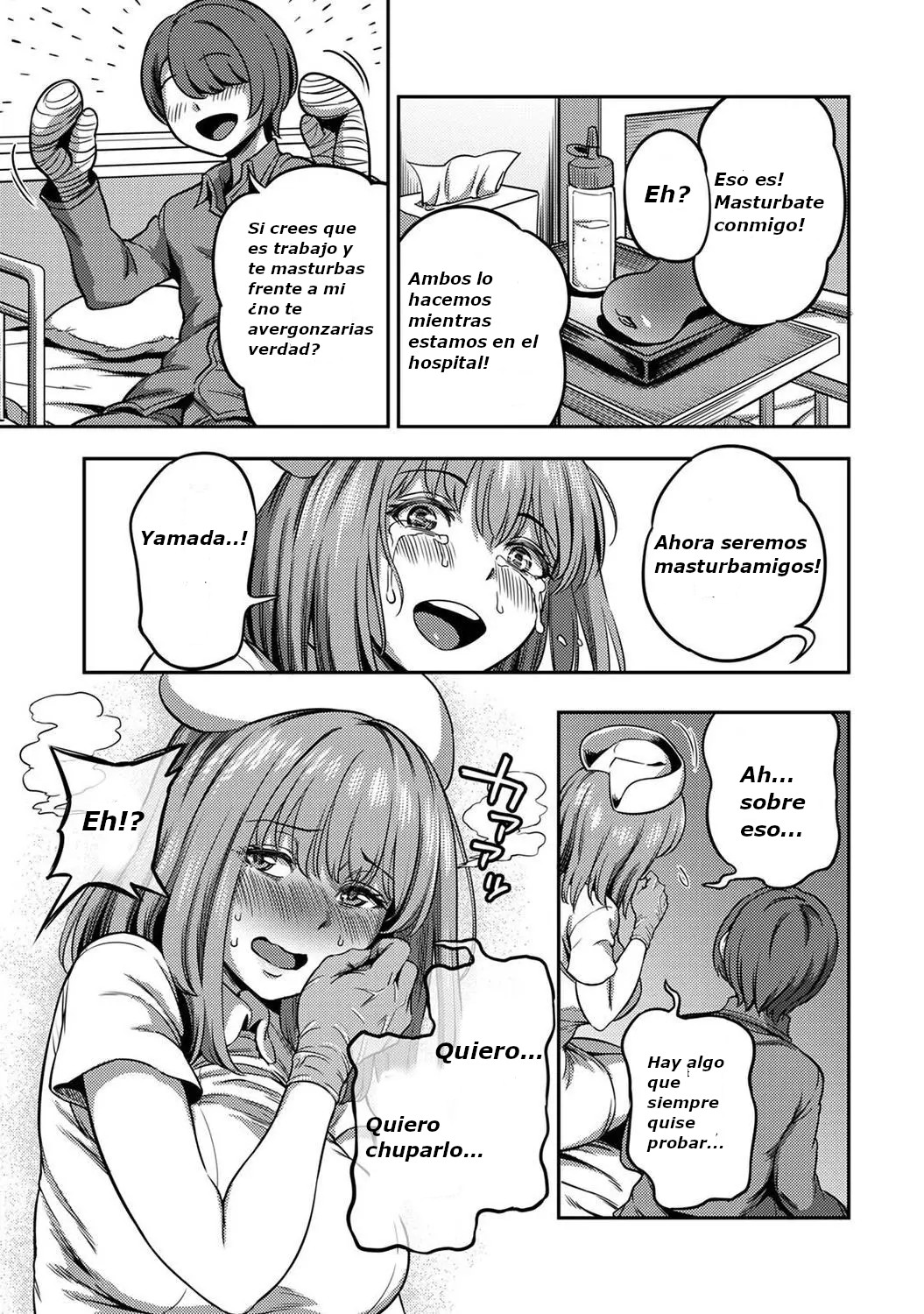 [Kameyama Shiruko] Sakusei Byoutou ~Seikaku Saiaku no Nurse shika Inai Byouin de Shasei Kanri Seikatsu~ Dai Yon Shou Zenpen | (COMIC Ananga Ranga Vol. 85) [Spanish] 图片编号 16