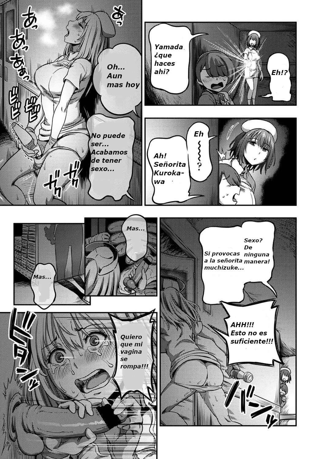[Kameyama Shiruko] Sakusei Byoutou ~Seikaku Saiaku no Nurse shika Inai Byouin de Shasei Kanri Seikatsu~ Dai Yon Shou Zenpen | (COMIC Ananga Ranga Vol. 85) [Spanish] 图片编号 33