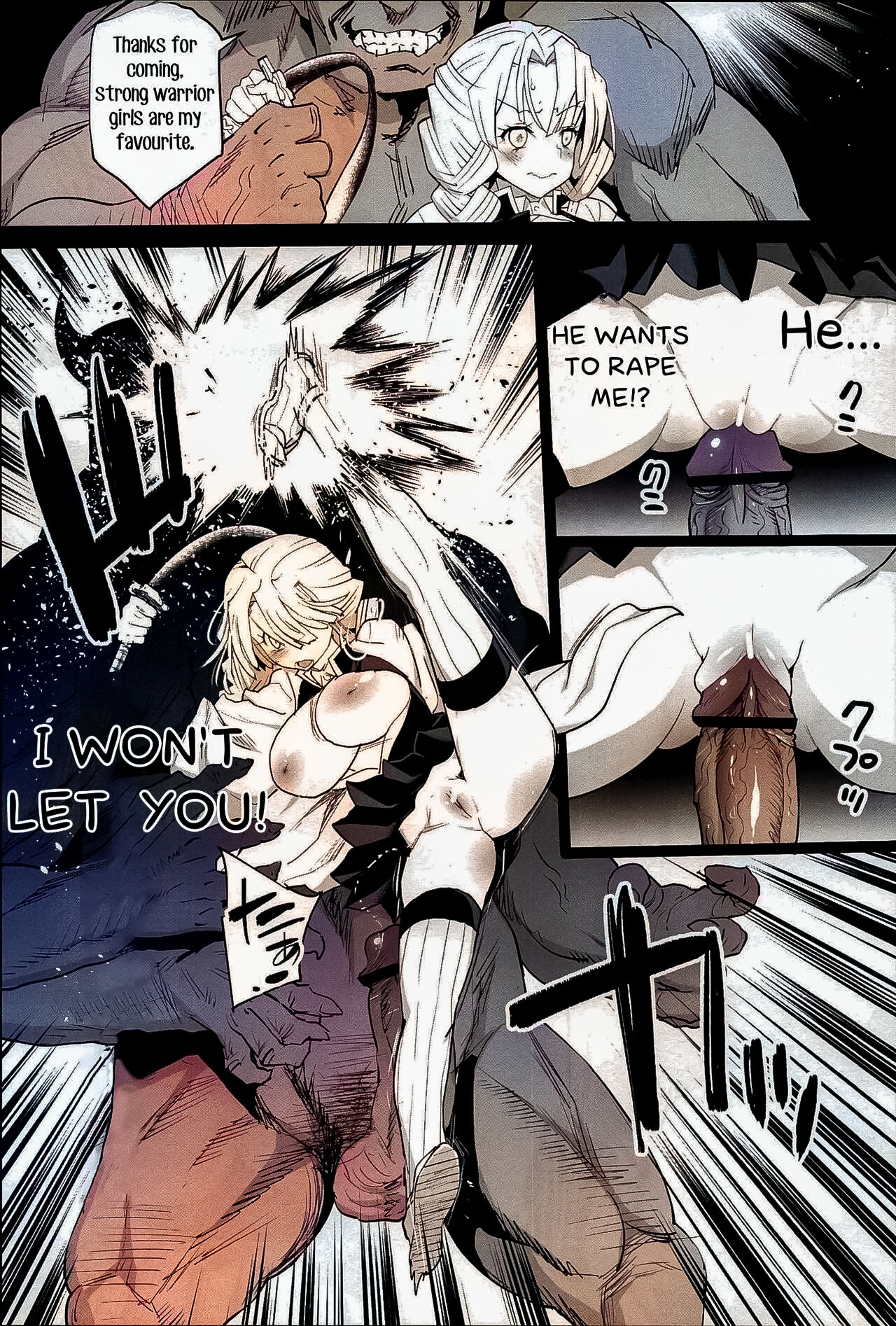 [Eromazun (Ma-kurou)] Kimetsu no Urabon - RAPE OF DEMON SLAYER (Kimetsu no Yaiba) [English] [Kappasa] [Colorized] изображение № 7