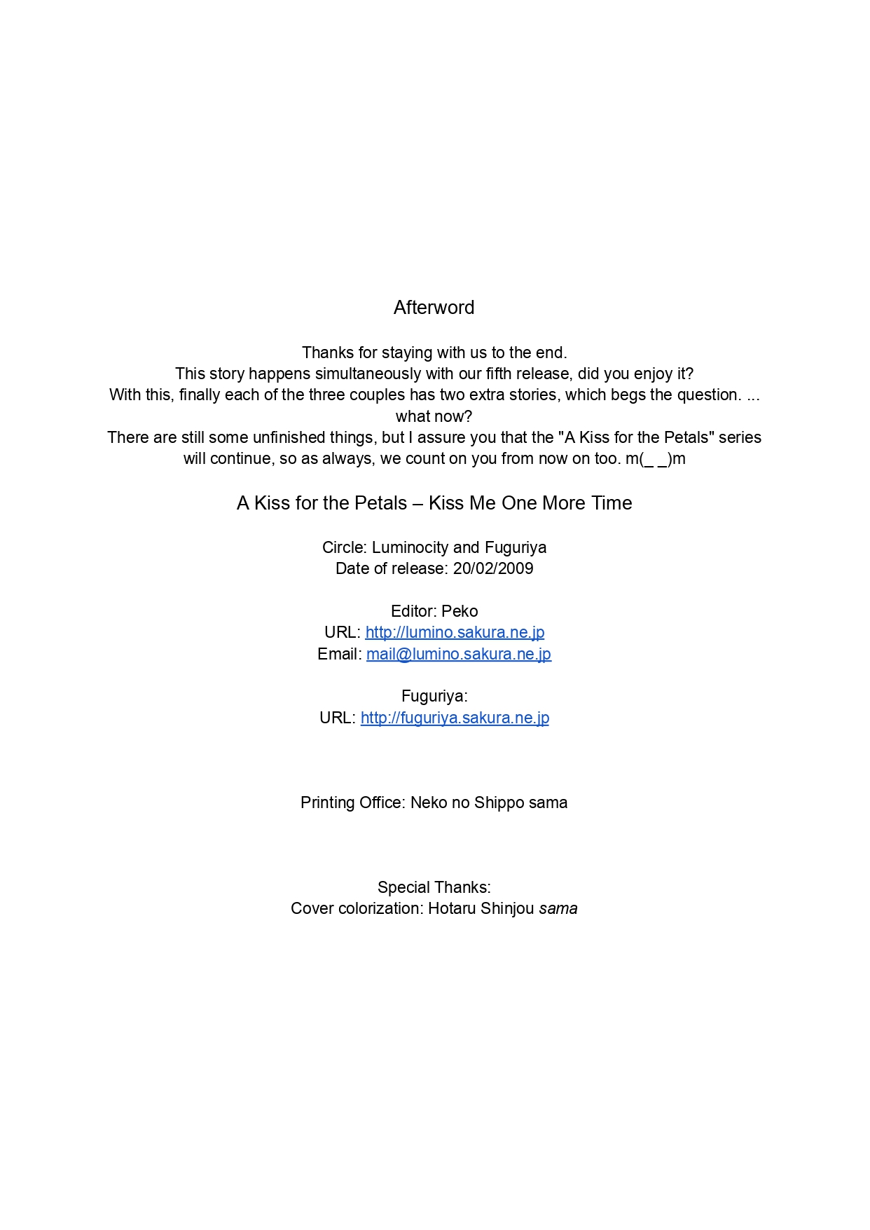 [Luminosity, Fuguriya (Peko)] Sono Hanabira ni Kuchizuke o - Ai no Kiss o Mou Ichido | A Kiss For The Petals - Kiss Me One More Time  [English] Bildnummer 42