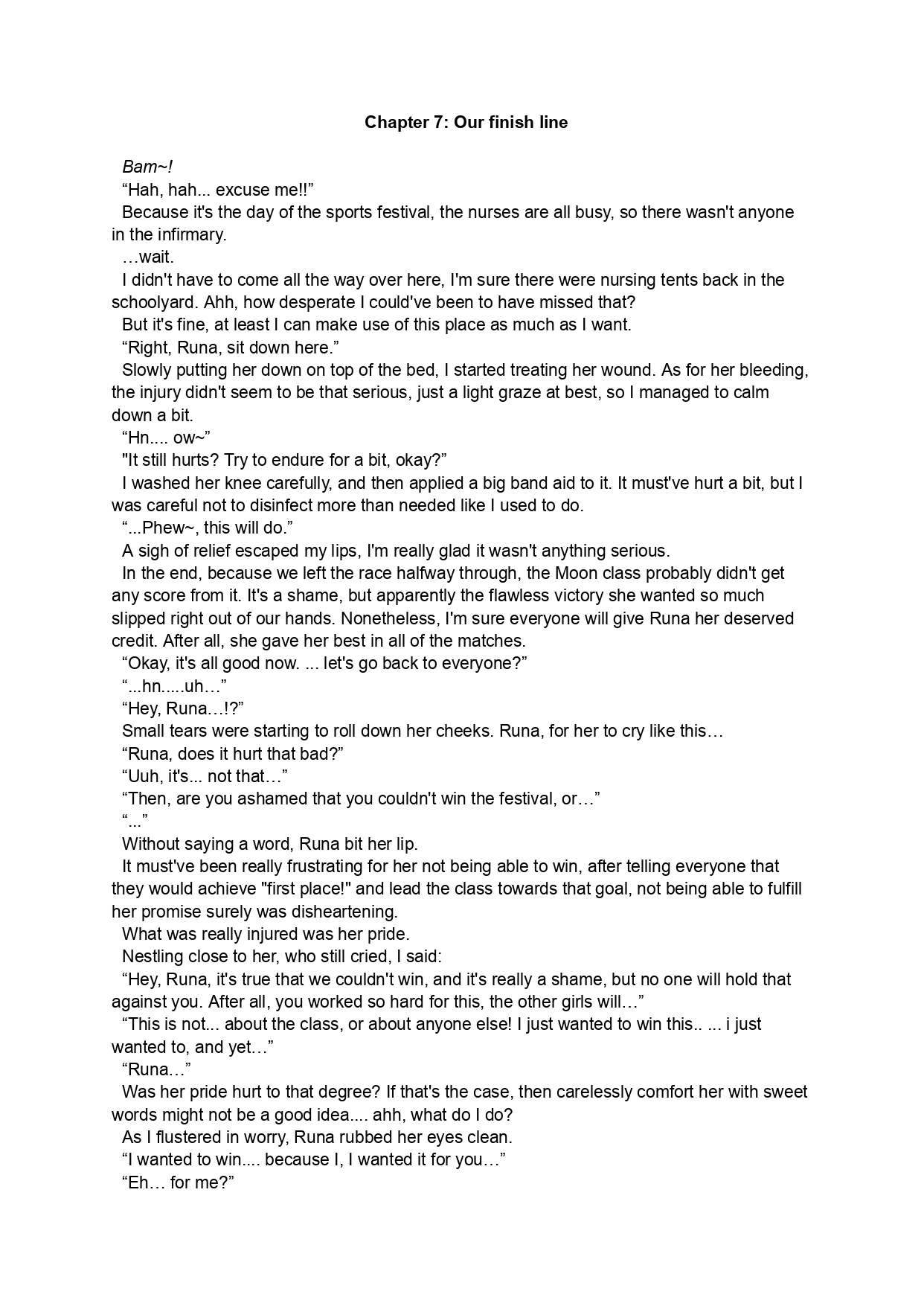 [LUMINOCITY, Fuguriya (Peko)] Sono Hanabira ni Kuchizuke o - Couple’s Goal Tape! | A Kiss For The Petals - Crossing the Finish Line Together  [English] Bildnummer 30