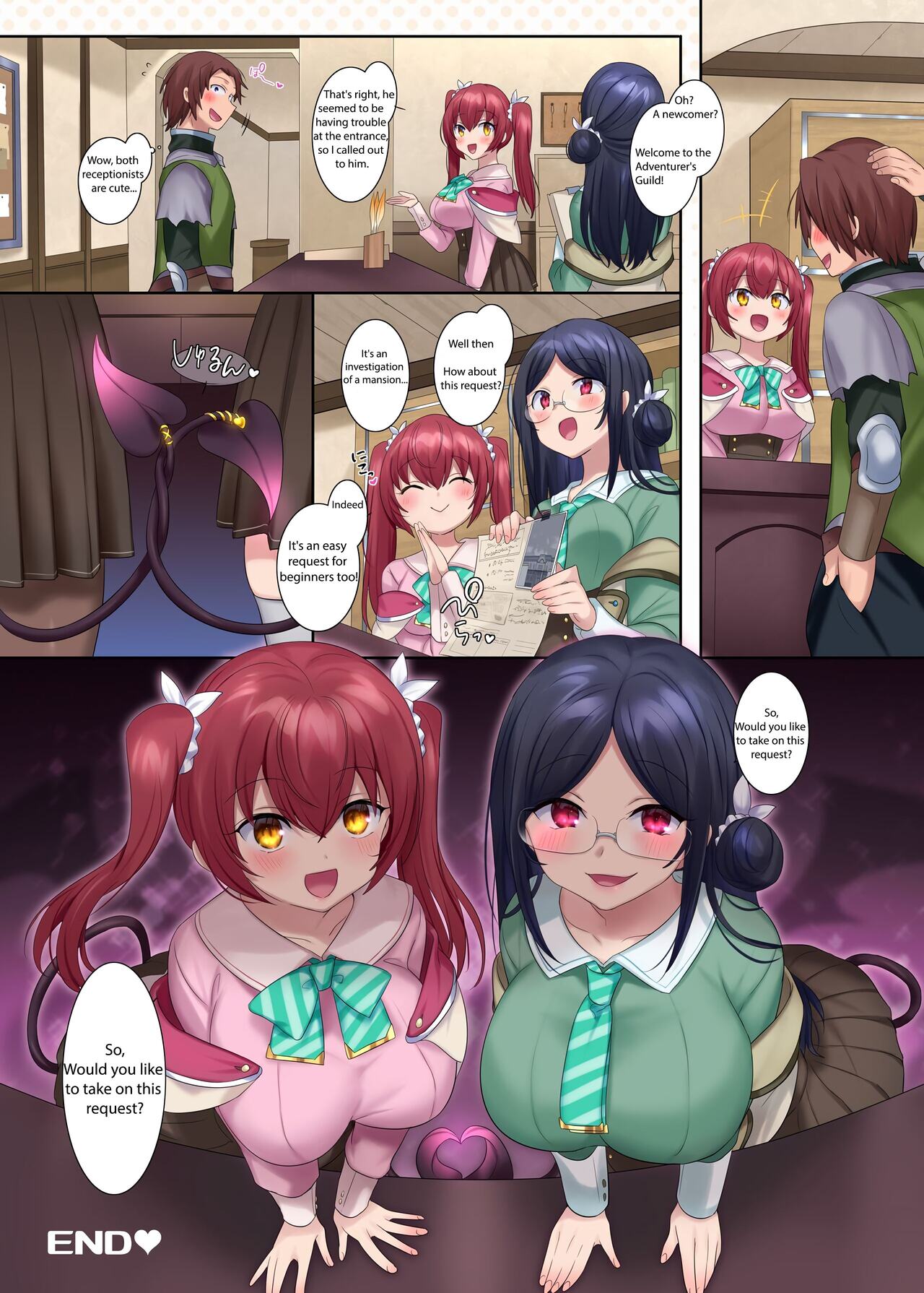 [Amuai Okashi Seisakusho (Hiiragi Popura, Konozama)] Boukensha Guild no Uketsukejou(Succubus)-san [English] 이미지 번호 34