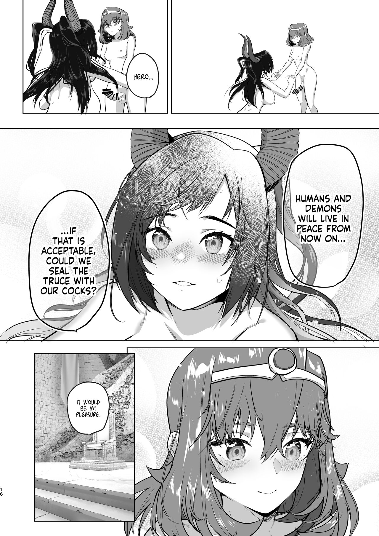 [Raise wa Futanari Bishoujo (orion)] That Time I Was Reborn as a FUTANARI Heroine in Another World 3 [English] [head empty] [Digital] image number 14