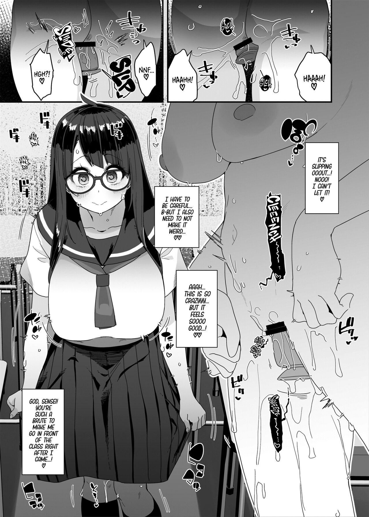 [condiment moderately (Maeshima Ryou)] Dosukebe Kyonyuu JC ga Kounai Onanie Suru Hanashi | The Slutty, Stacked Middle-Schooler Who Shlicks During Class [English] [Sloppy Seconds] [Digital] imagen número 42
