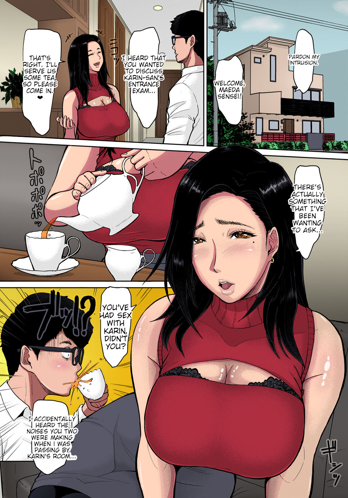 [ICE]Musume no Inu Ma ni Tsumamigui Fucking the wife while her daughter is not at home (ANGEL Club 2021-06)[English][joobuspaida][Colorized][Erocolor] imagen número 5