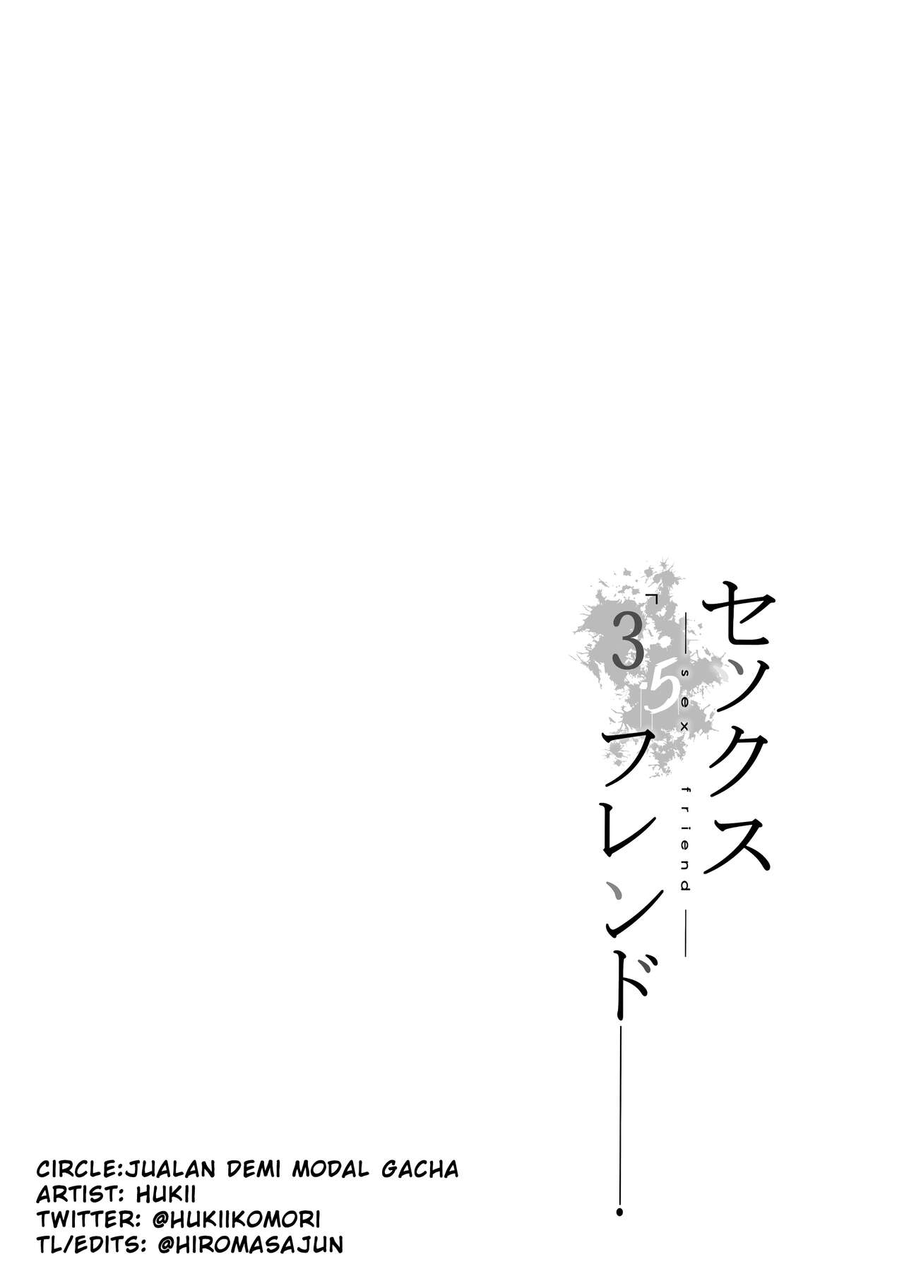 (COMIFURO/COMIVURO) [Jualan Demi Modal Gacha (Hukii)] Sex Friend 3.5 [English] [hiromasajun] 画像番号 41