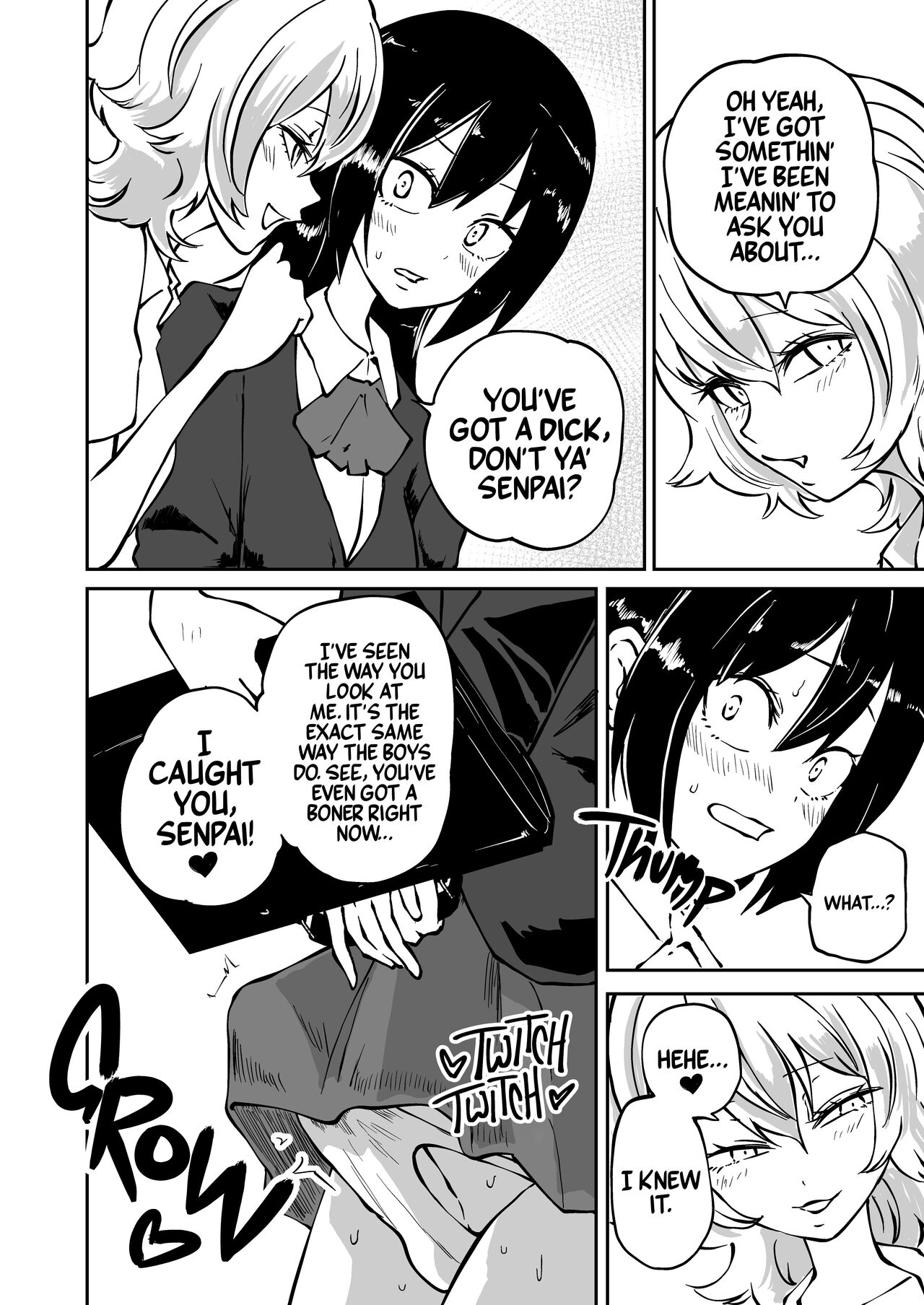 [Mikenekohanten (Sakamoto KAFKA)] Doutei Futanari Senpai Bitch Kouhai no Amaama Fudeoroshi | Virgin Futanari Gets Cherry Popped by Her Slutty Junior [English] [Mr_Person Translation] [Digital] image number 4