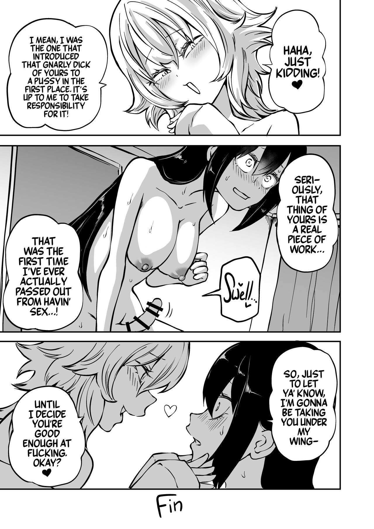 [Mikenekohanten (Sakamoto KAFKA)] Doutei Futanari Senpai Bitch Kouhai no Amaama Fudeoroshi | Virgin Futanari Gets Cherry Popped by Her Slutty Junior [English] [Mr_Person Translation] [Digital] image number 39