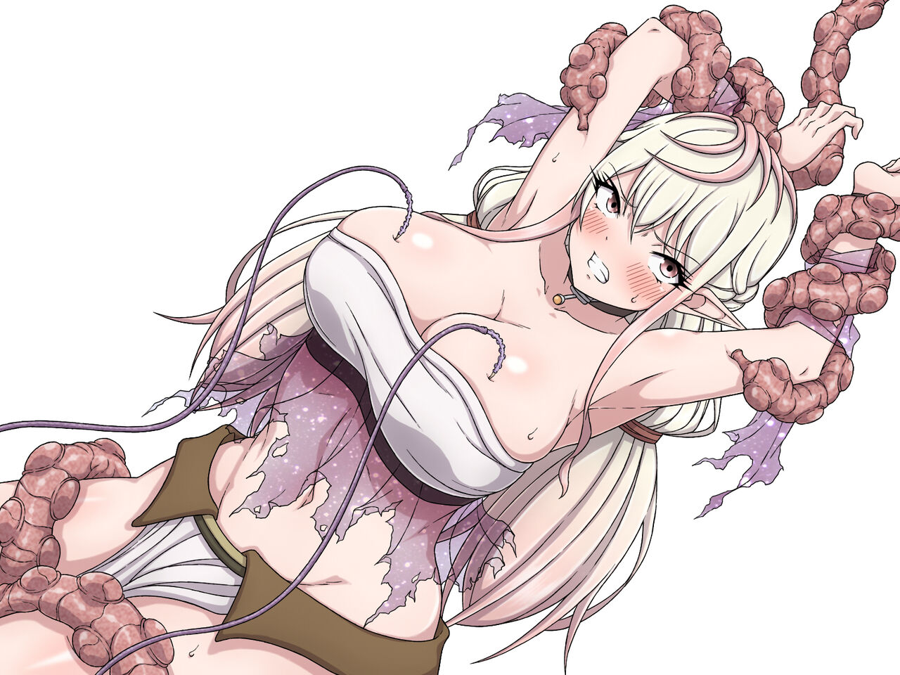 [sawacream] Yuwaku Kyonyuu Onna Elf ha Sakunyuu Monster no Esa ni sare～Jiman no Kyonyuu wo H ni Kaizou sare Sakunyuu Jigoku ni Otosareru Karada～ 画像番号 2