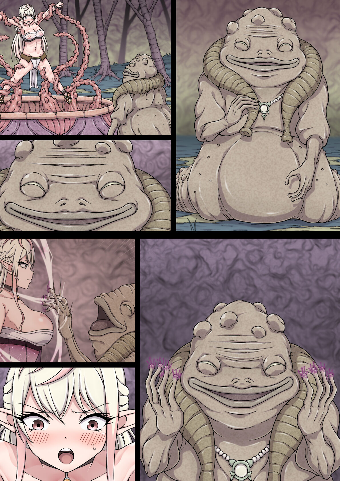 [sawacream] Yuwaku Kyonyuu Onna Elf ha Sakunyuu Monster no Esa ni sare～Jiman no Kyonyuu wo H ni Kaizou sare Sakunyuu Jigoku ni Otosareru Karada～ 画像番号 94