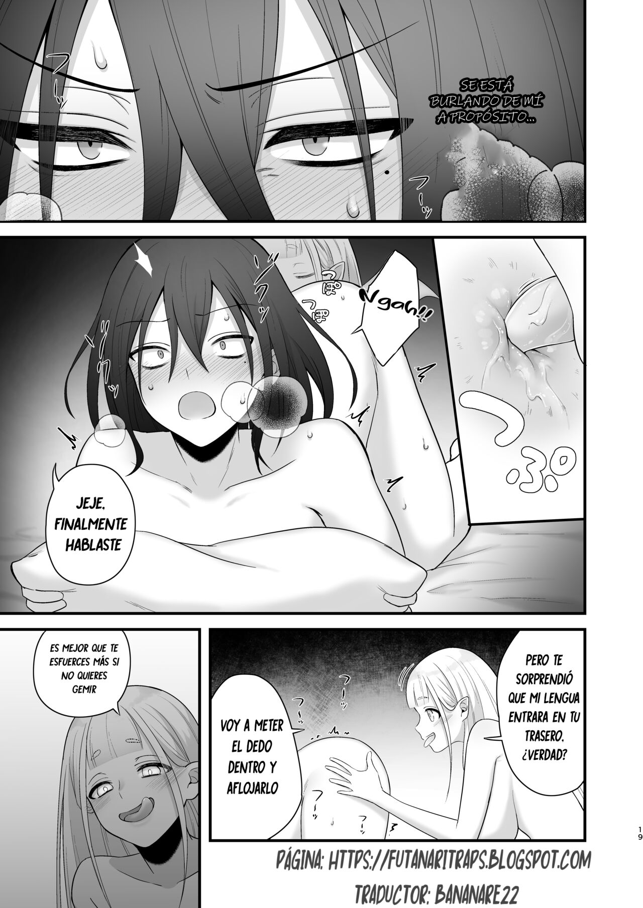 [Nikumayadorodou (Doro)] Osugaki ga Futanari Inma ni Wakaraserareru Hon [Spanish] [Bananare22] image number 20