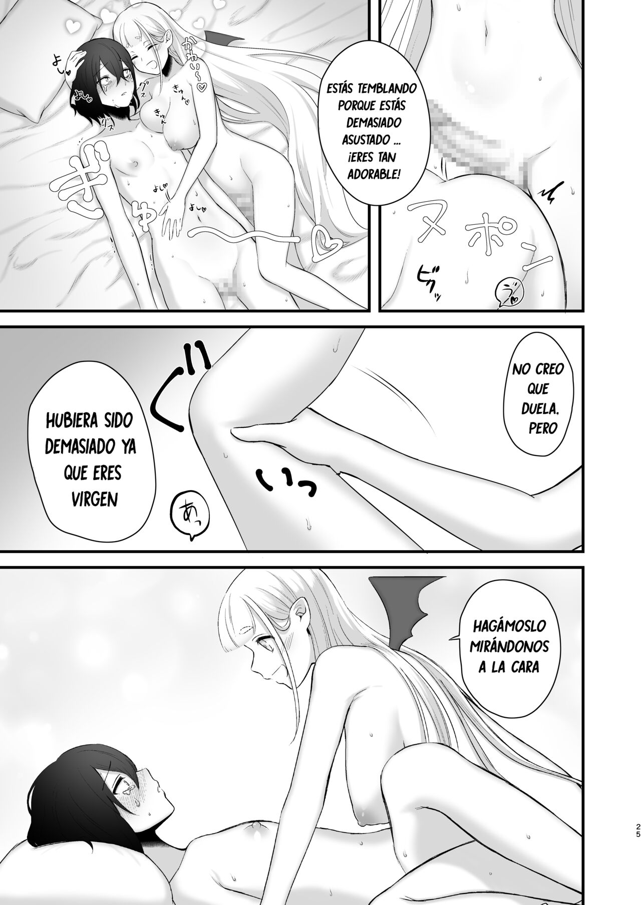 [Nikumayadorodou (Doro)] Osugaki ga Futanari Inma ni Wakaraserareru Hon [Spanish] [Bananare22] image number 26