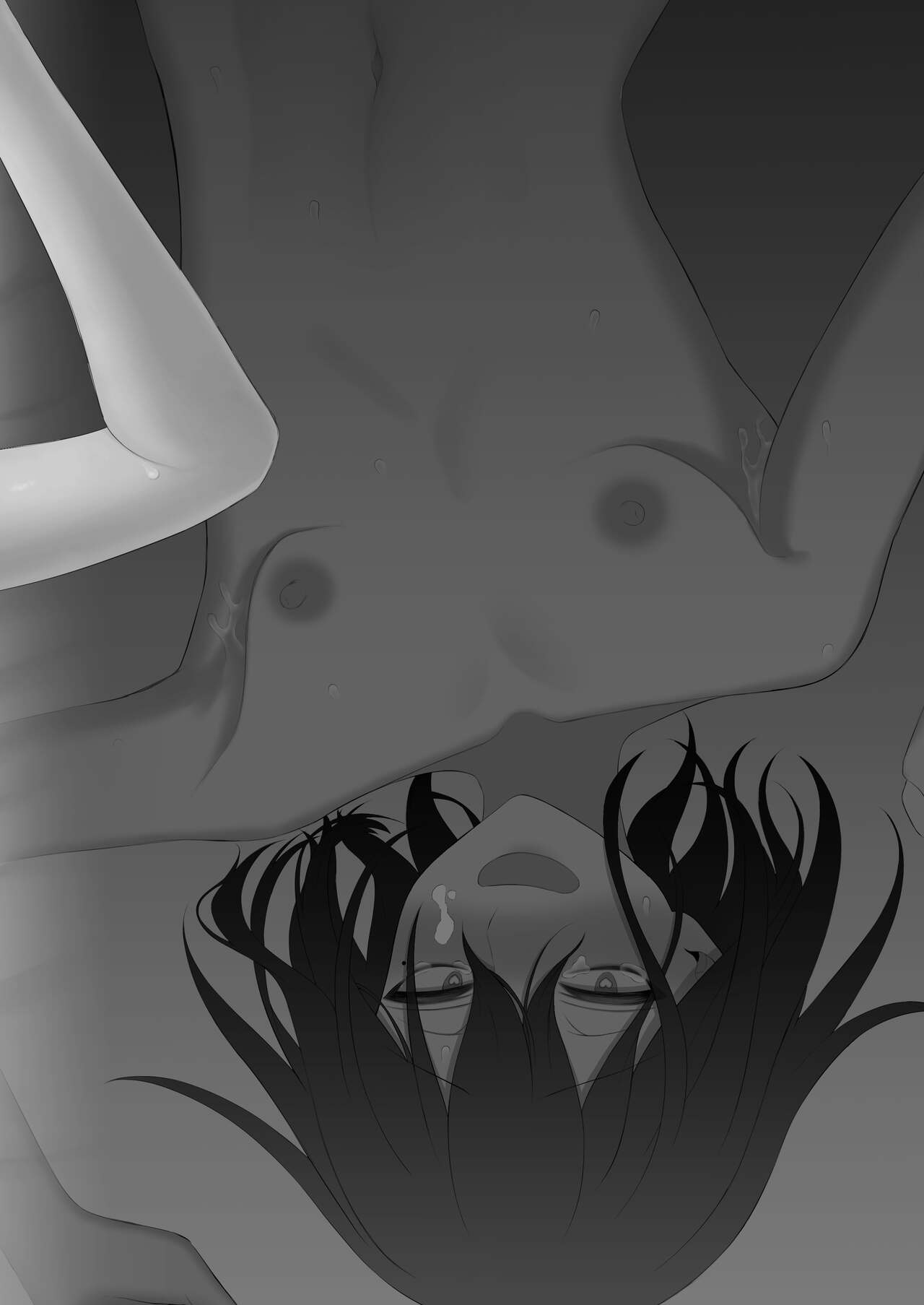 [Nikumayadorodou (Doro)] Osugaki ga Futanari Inma ni Wakaraserareru Hon [Spanish] [Bananare22] image number 45