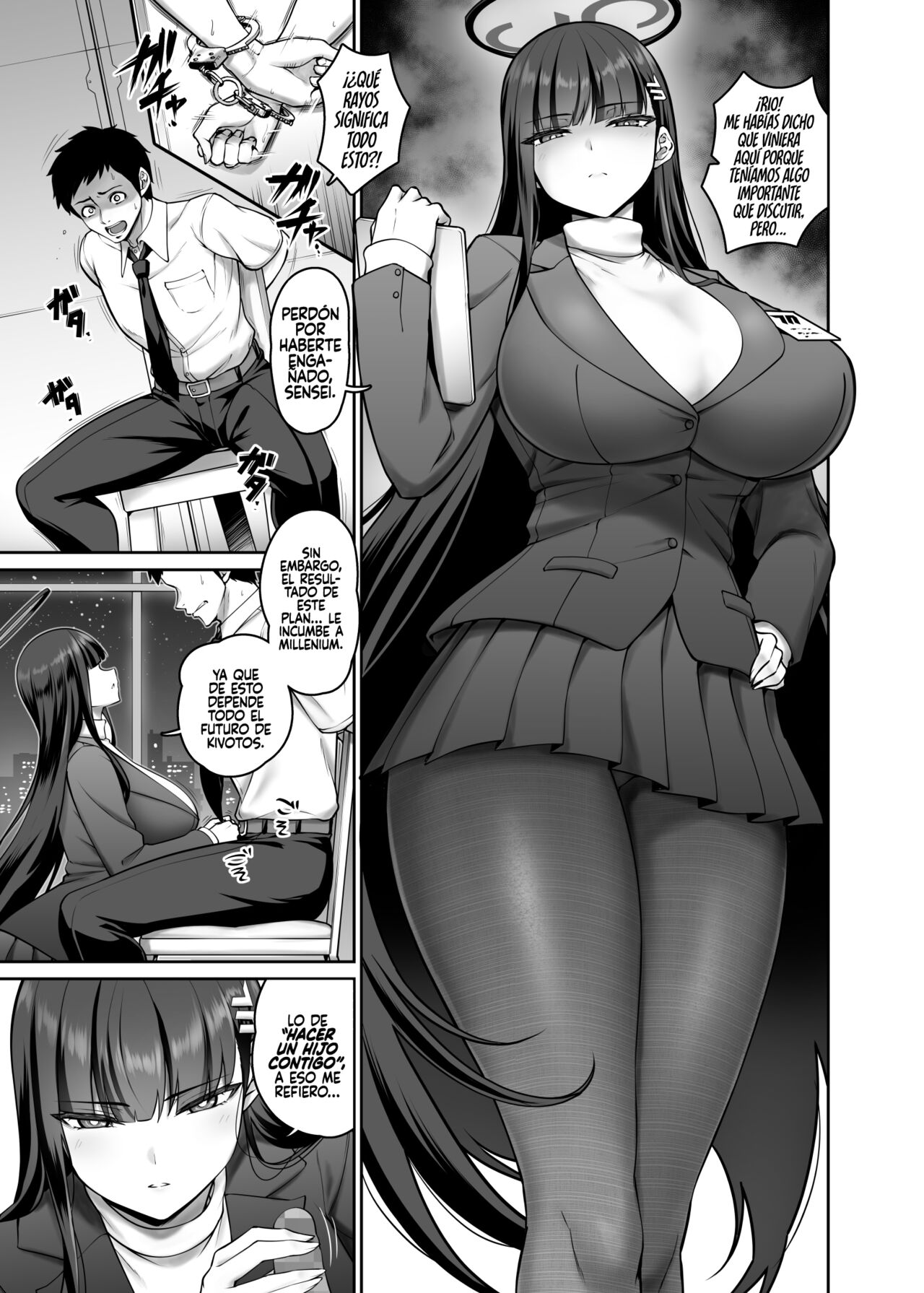 [Minamino Sazan] Rio Short Manga (Blue Archive) [Spanish] [Rakuen Translations] image number 1