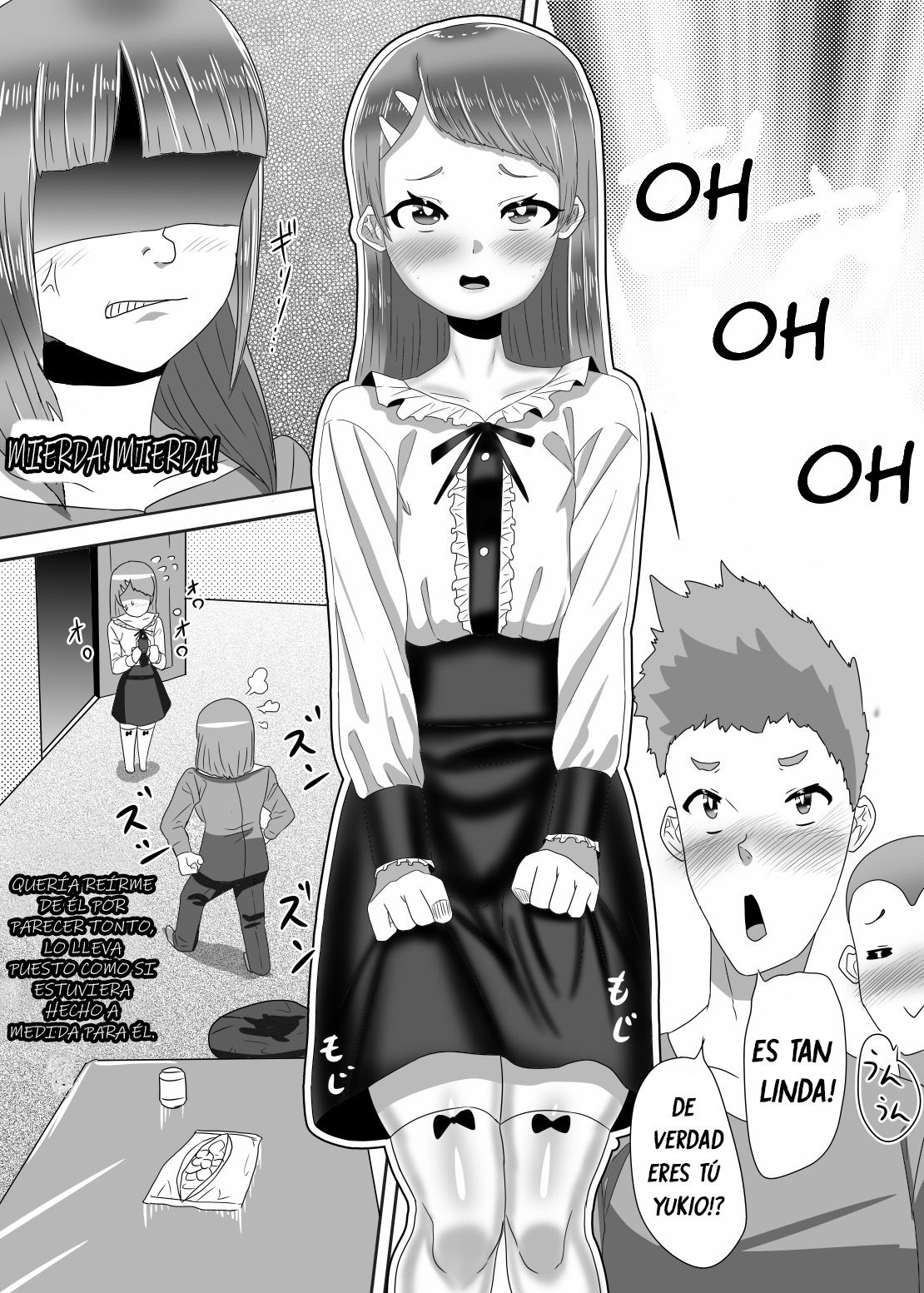 [Nitiniti Sowa (Apacchi)] Batsu Game de Josou Sanpo Saserareteitara Ikemen Futanari Musume ni Tasukeraremashita [Spanish] [Bananare22] numero di immagine  7