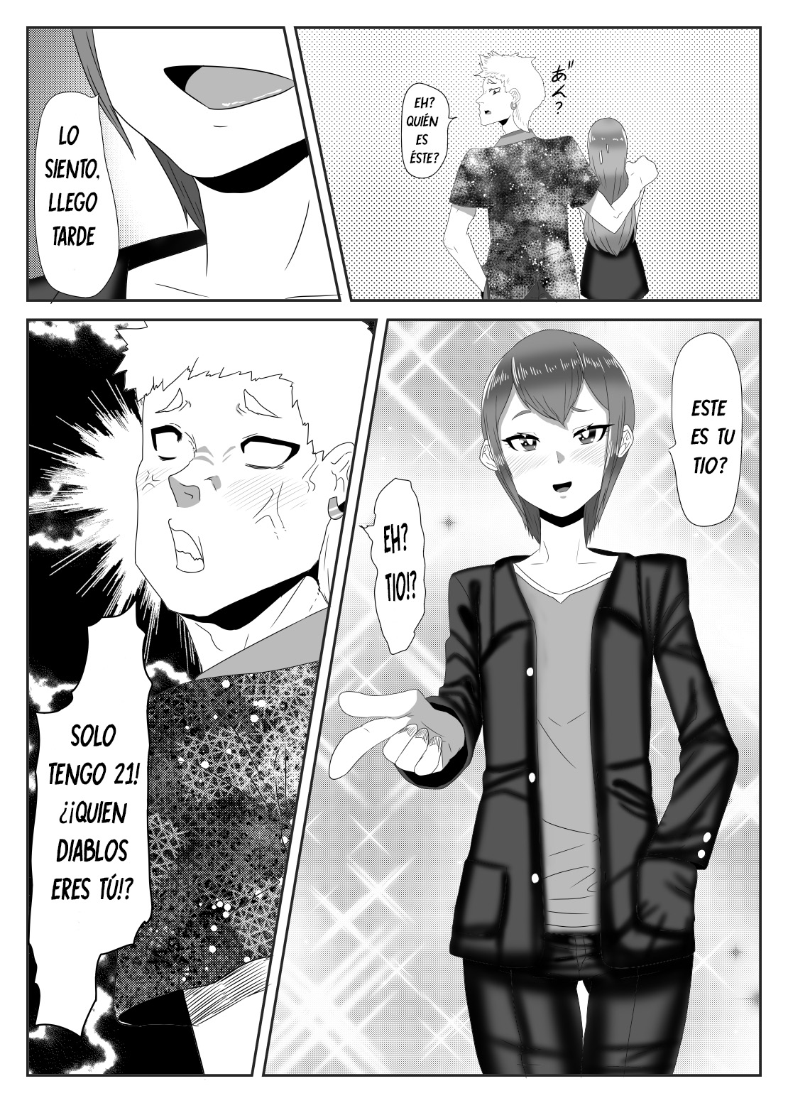 [Nitiniti Sowa (Apacchi)] Batsu Game de Josou Sanpo Saserareteitara Ikemen Futanari Musume ni Tasukeraremashita [Spanish] [Bananare22] numero di immagine  12