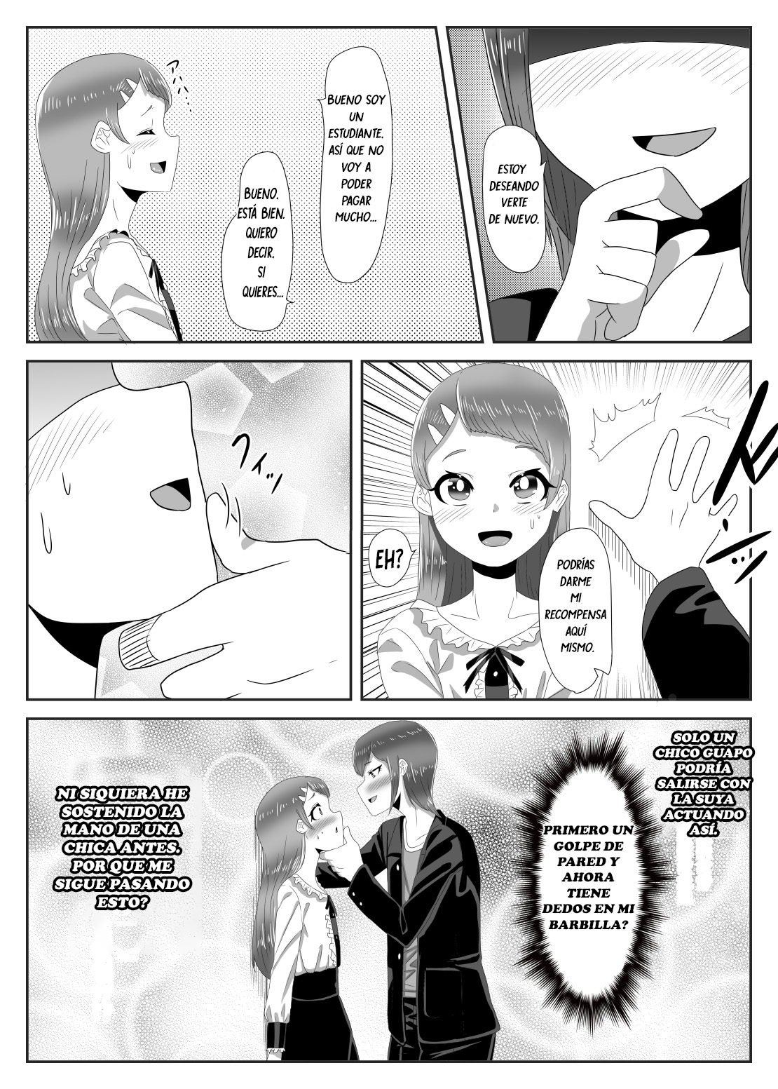 [Nitiniti Sowa (Apacchi)] Batsu Game de Josou Sanpo Saserareteitara Ikemen Futanari Musume ni Tasukeraremashita [Spanish] [Bananare22] numero di immagine  16