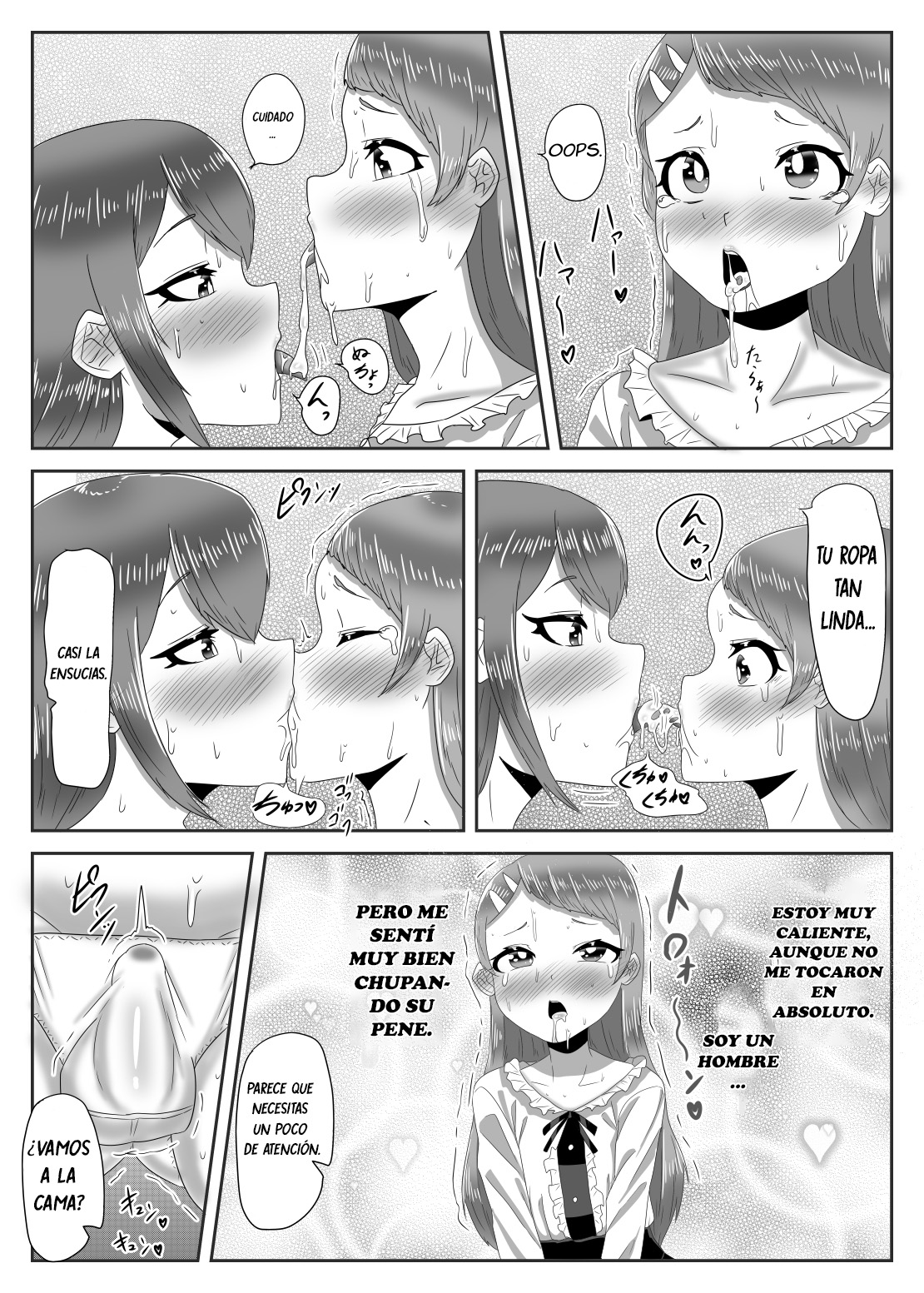 [Nitiniti Sowa (Apacchi)] Batsu Game de Josou Sanpo Saserareteitara Ikemen Futanari Musume ni Tasukeraremashita [Spanish] [Bananare22] numero di immagine  32
