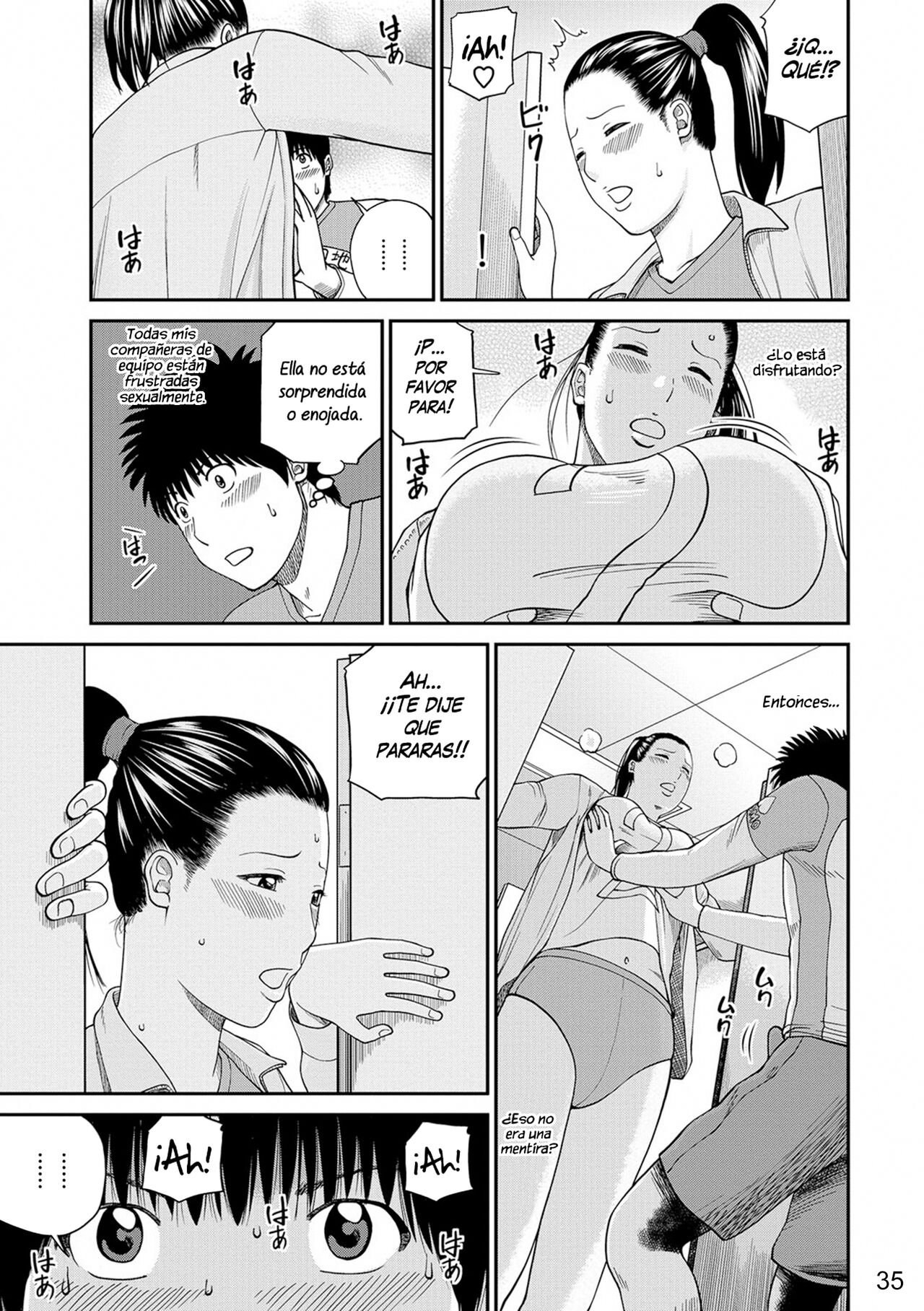 [Kuroki Hidehiko] Momojiri Danchi Mama-san Volley Doukoukai - Mom's Volley Ball | Club de Vóleibol de mamás del distrito Momojiri [Spanish] [NekoCreme] [Digital] [Decensored] 画像番号 34