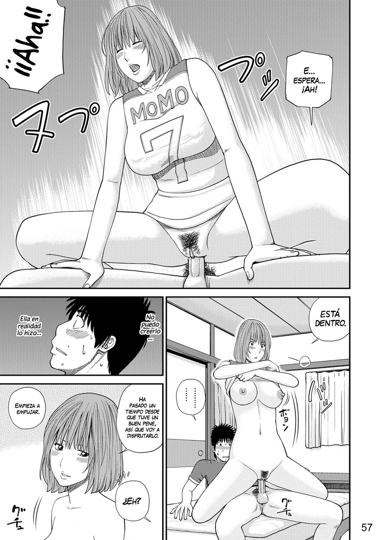 [Kuroki Hidehiko] Momojiri Danchi Mama-san Volley Doukoukai - Mom's Volley Ball | Club de Vóleibol de mamás del distrito Momojiri [Spanish] [NekoCreme] [Digital] [Decensored] 画像番号 56
