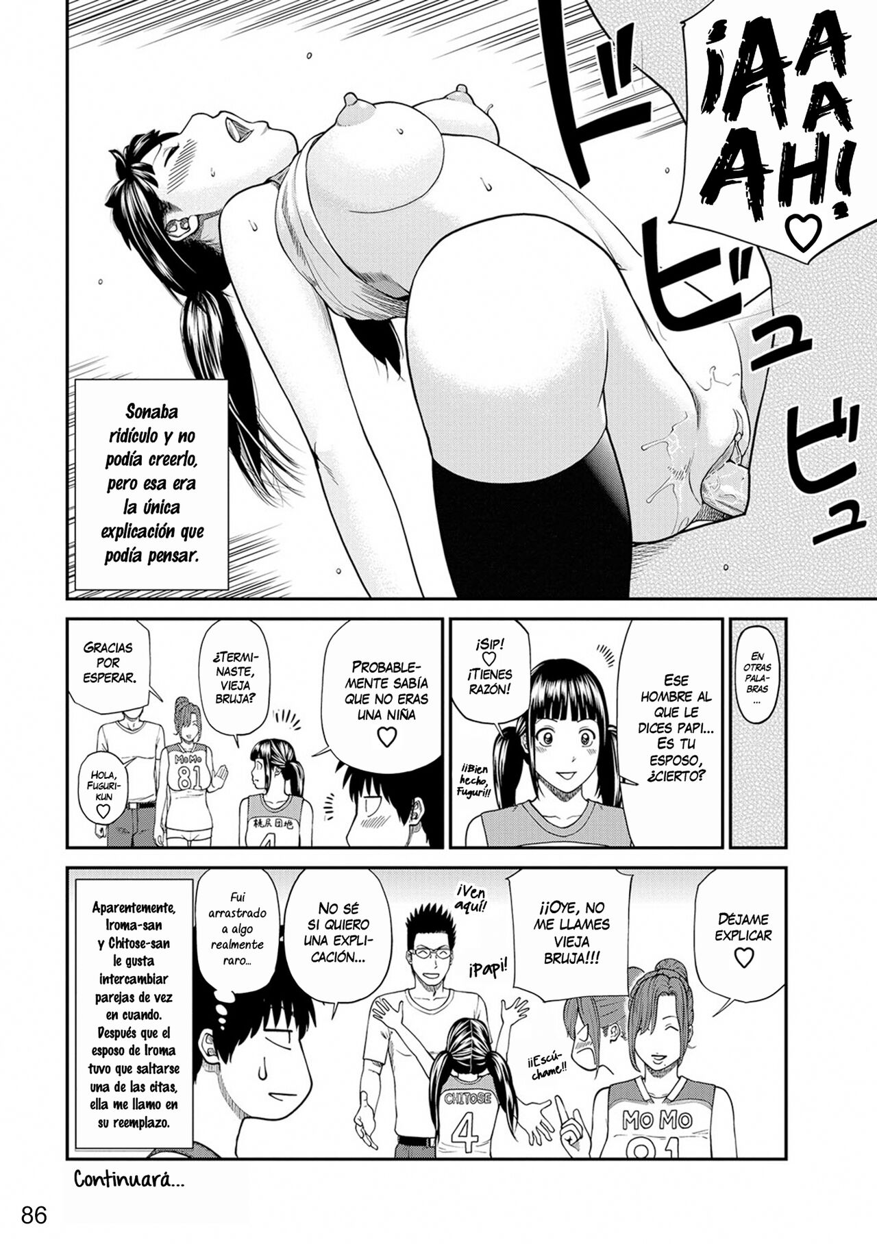 [Kuroki Hidehiko] Momojiri Danchi Mama-san Volley Doukoukai - Mom's Volley Ball | Club de Vóleibol de mamás del distrito Momojiri [Spanish] [NekoCreme] [Digital] [Decensored] 画像番号 84