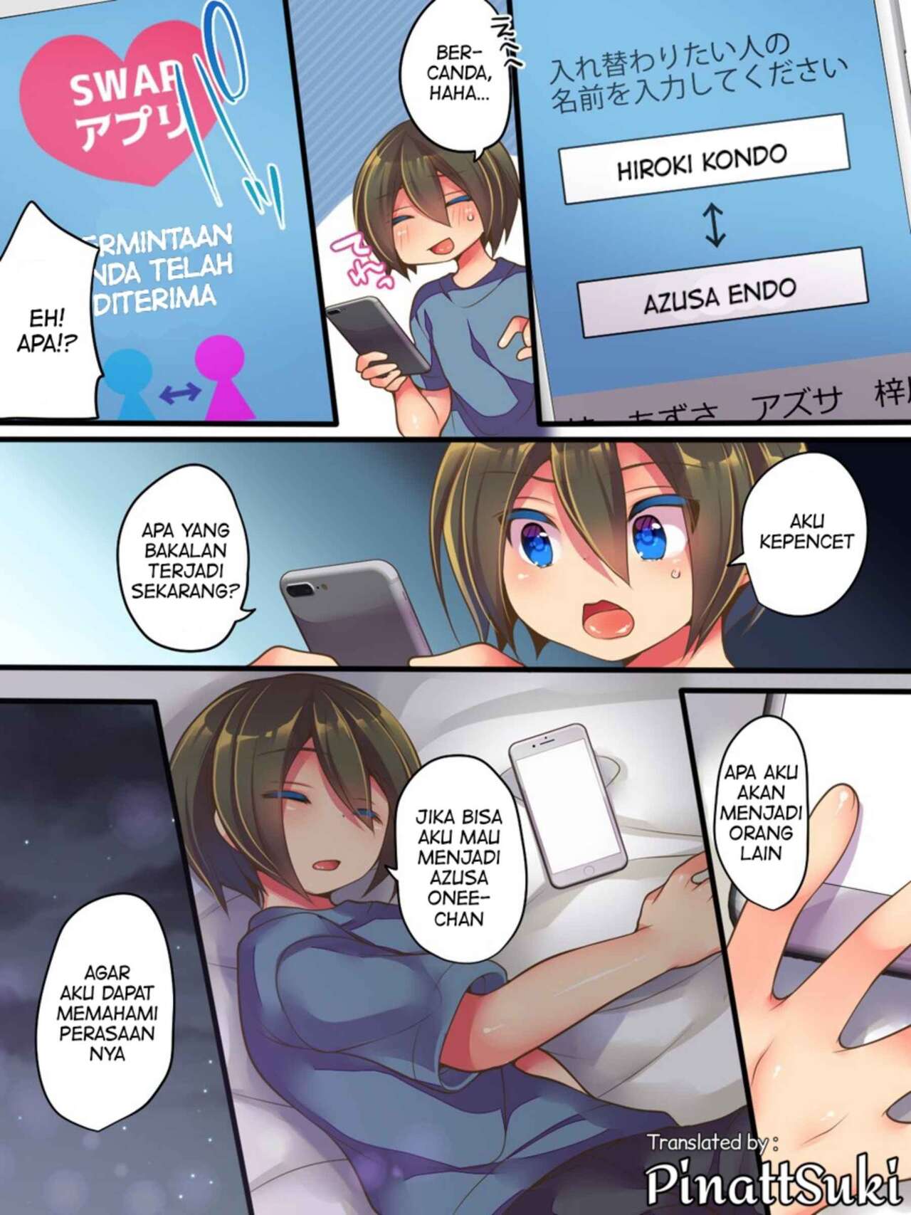 [Amuai Okashi Seisakusho (Reitou Mikan)] AneOne Sankaku SWAP [Indonesian] [PinattSuki] Bildnummer 5