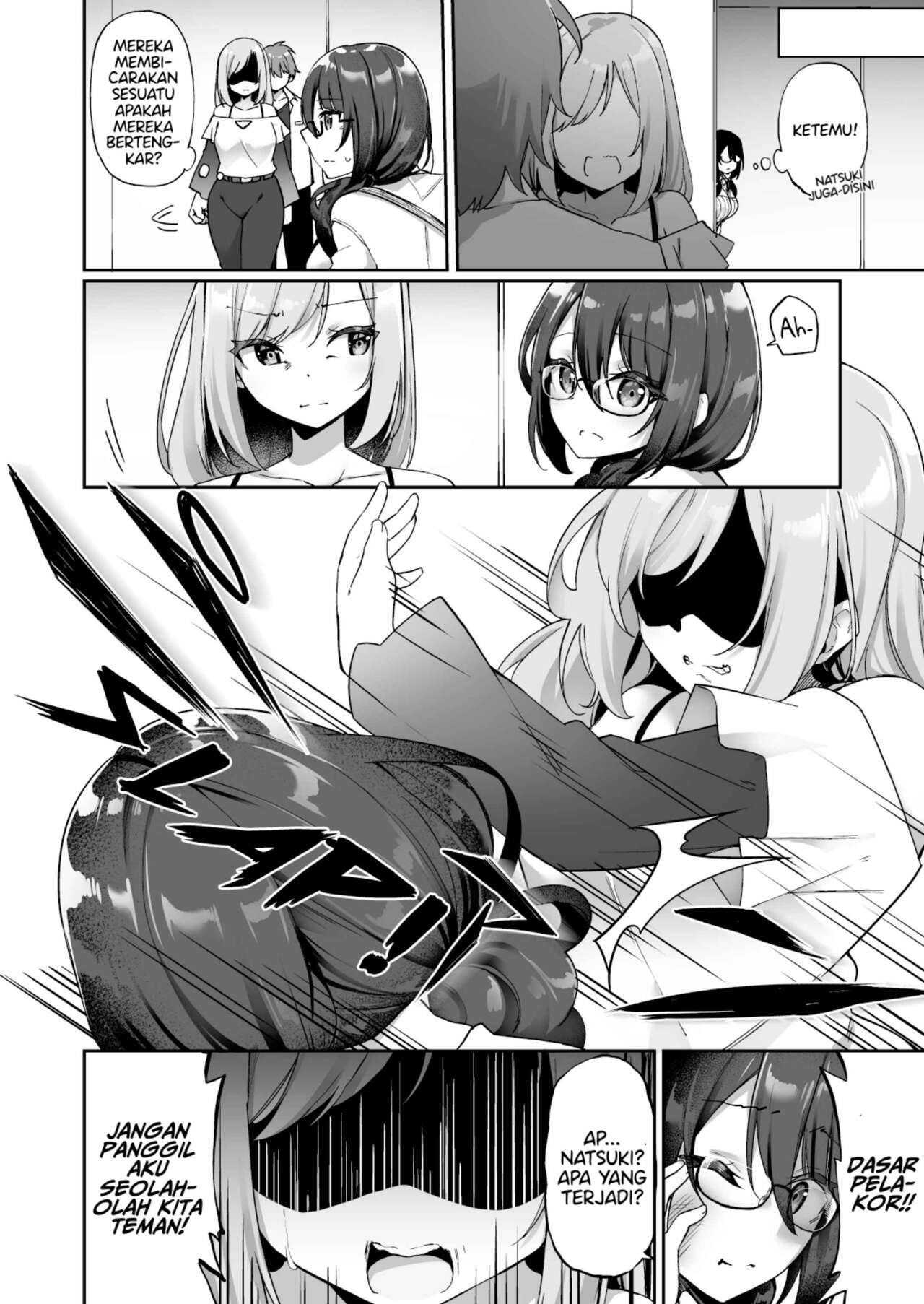 [Amuai Okashi Seisakusho (Kanmuri)] Boku no Koe o Kiku dake de Hatsujou Shichau Yandere Kyonyuu Kouhai ni Karada o Irekaerarete Shimatta!  [Indonesian] [PinattSuki] 이미지 번호 7