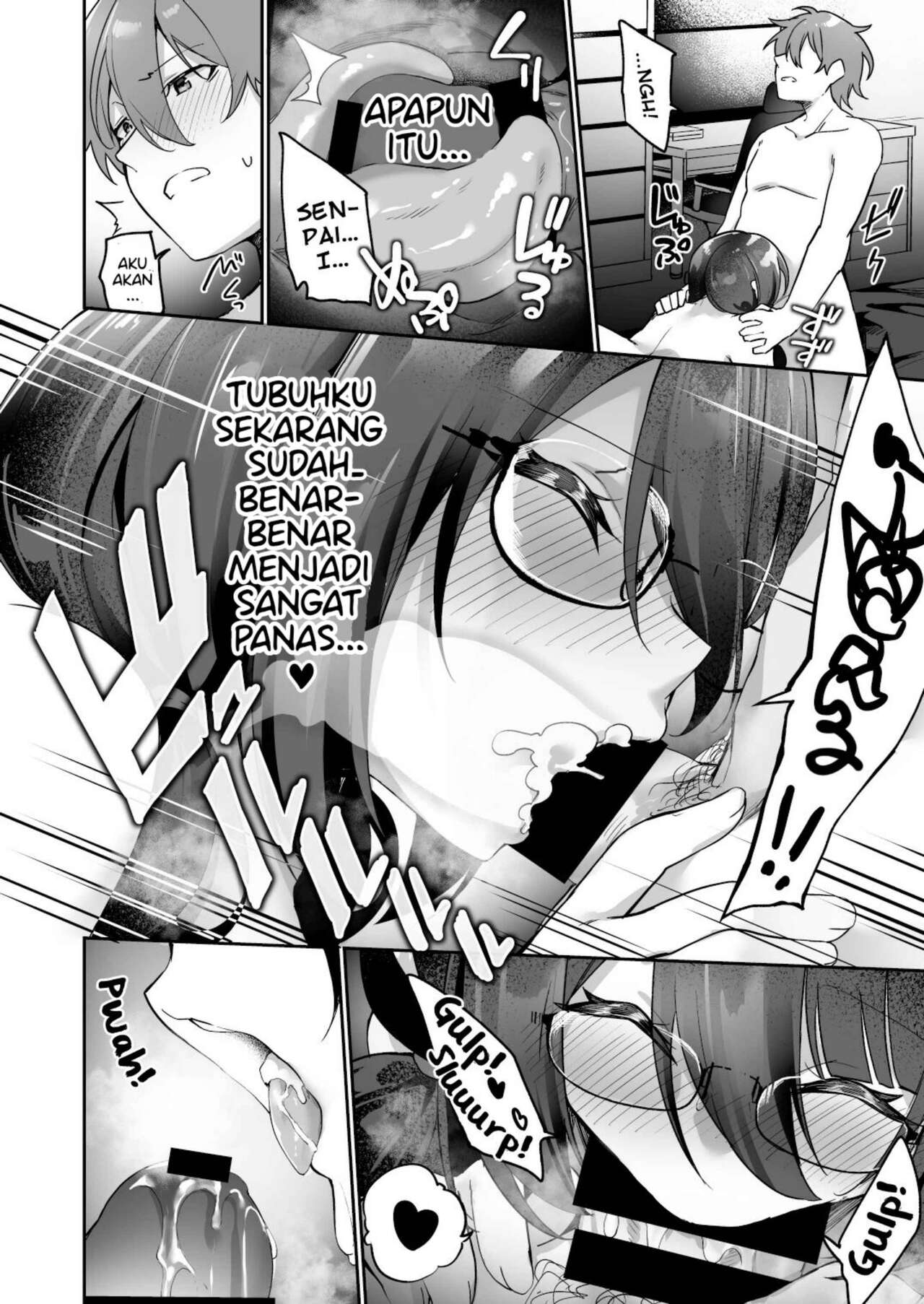 [Amuai Okashi Seisakusho (Kanmuri)] Boku no Koe o Kiku dake de Hatsujou Shichau Yandere Kyonyuu Kouhai ni Karada o Irekaerarete Shimatta!  [Indonesian] [PinattSuki] 이미지 번호 37