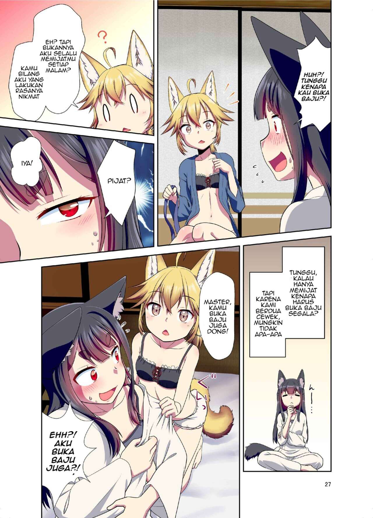 [Fumotonoya (Fumotono Mikoto)] Me ga Sametara Kemomimi Shoujo ni Natteita Ohanashi  [Indonesian] [PinattSuki] [Digital] 이미지 번호 24