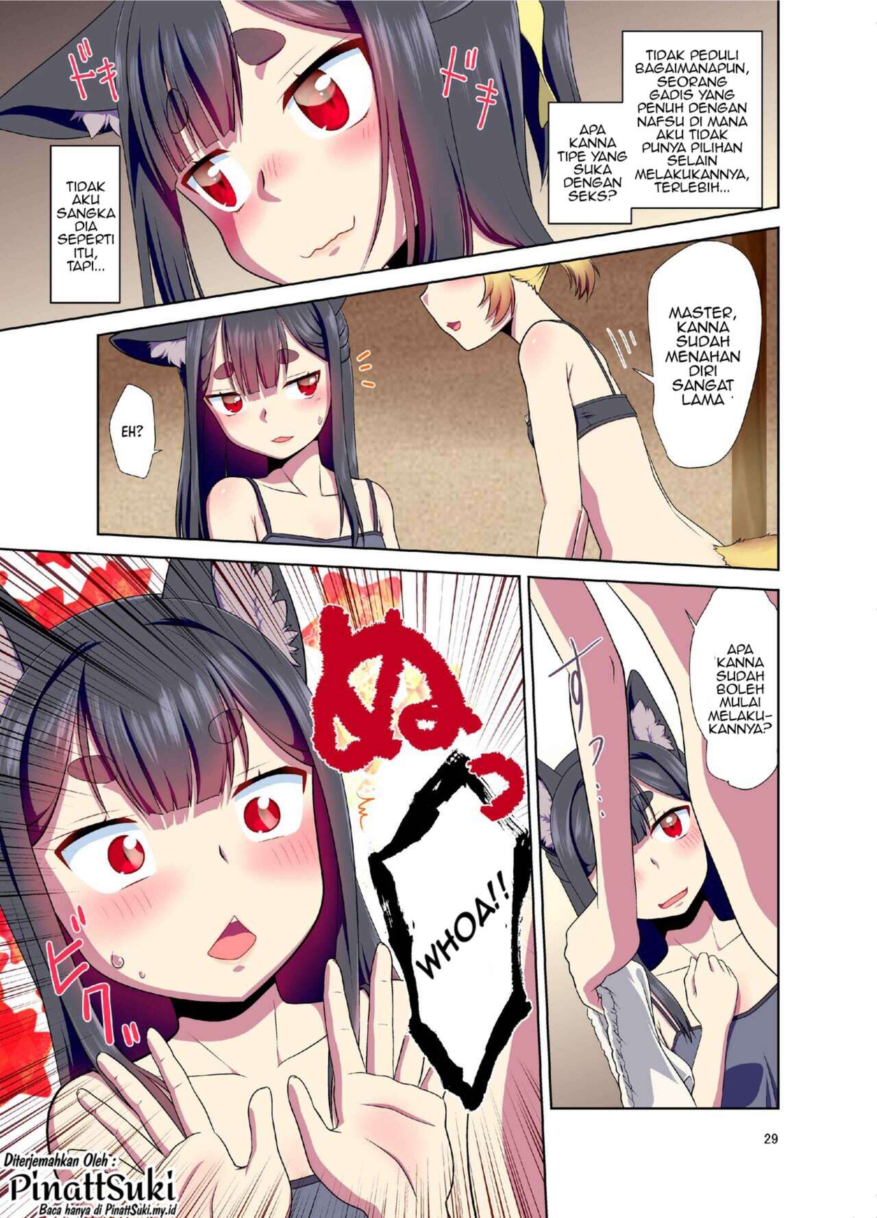 [Fumotonoya (Fumotono Mikoto)] Me ga Sametara Kemomimi Shoujo ni Natteita Ohanashi  [Indonesian] [PinattSuki] [Digital] 이미지 번호 26