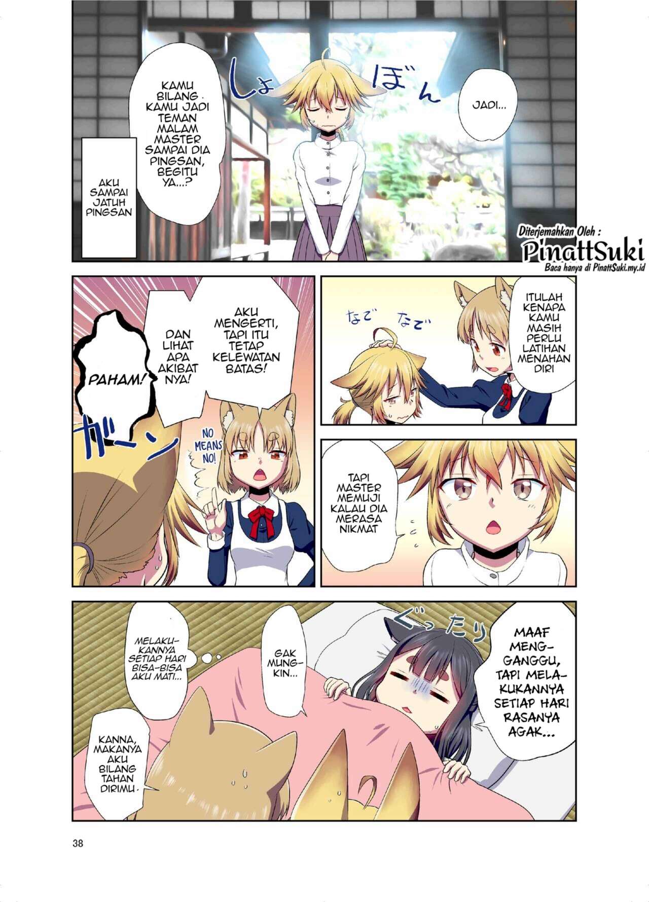 [Fumotonoya (Fumotono Mikoto)] Me ga Sametara Kemomimi Shoujo ni Natteita Ohanashi  [Indonesian] [PinattSuki] [Digital] 이미지 번호 35