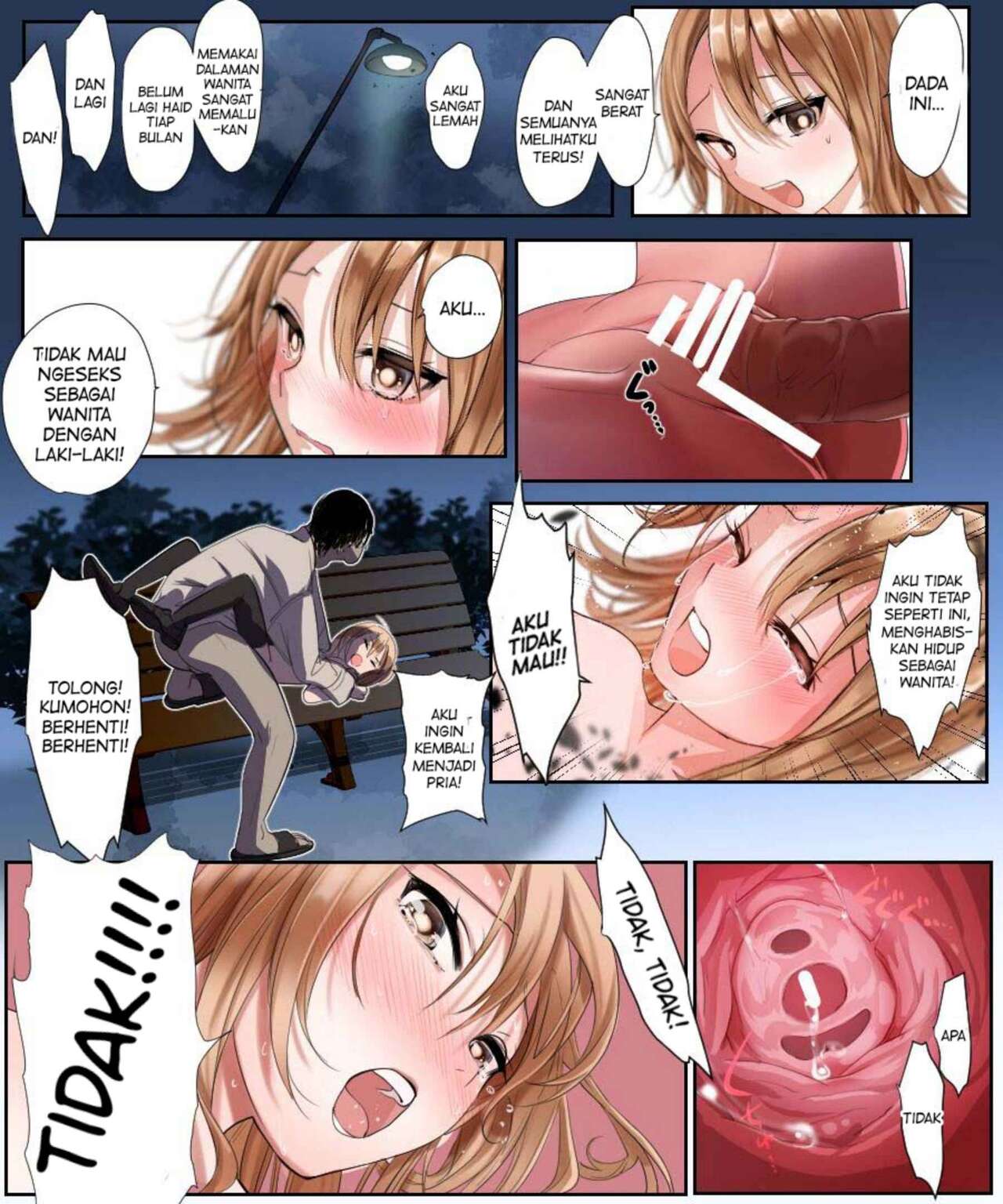 [Amuai Okashi Seisakusho (Shouya Iro, Seto Kouhei)] Yararetara Otoko ni Modorenaku Naru TS Musume ga Rape Ma ni Osowarete, Shojo wo Mamorou to Hisshi ni Kobikobi Suru Ohanashi 이미지 번호 30