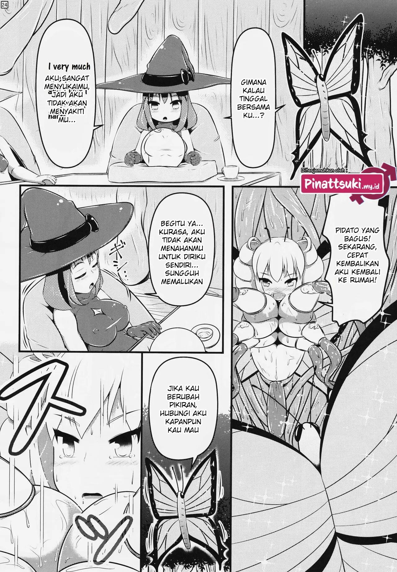 (C91) [Shiroi Shinoshino (Shinoda Kazuhiro)] Chou ni Sareta Daruma Hime no Owaranai Jingai Sanran [Indonesian] [PinattSuki] 이미지 번호 24