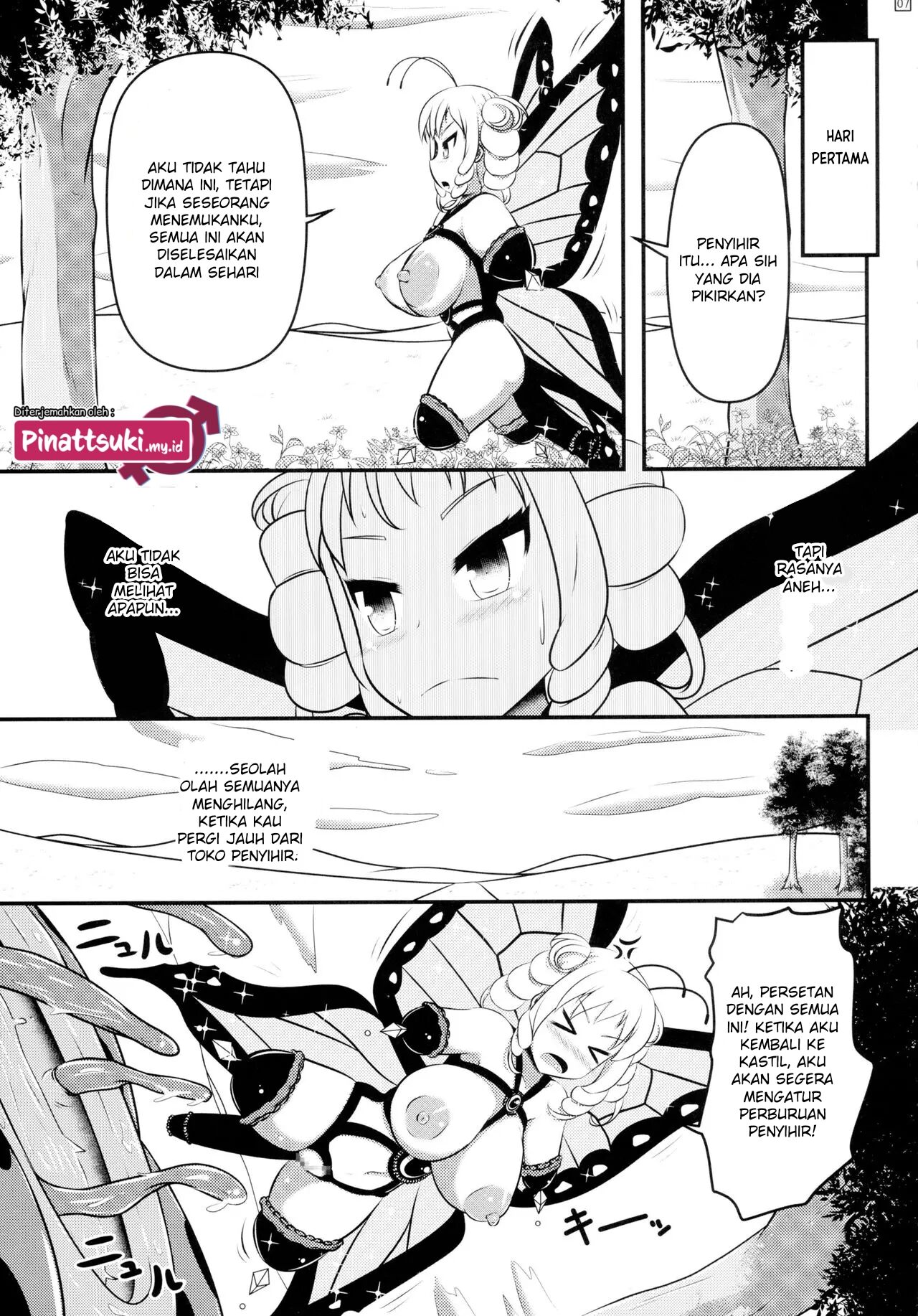 (C89) [Shiroi Shinoshino (Shinoda Kazuhiro)] Chou ni Sareta Daruma Hime no Owaranai Funnyuu Sanran [Indonesian] [PinattSuki] 이미지 번호 9