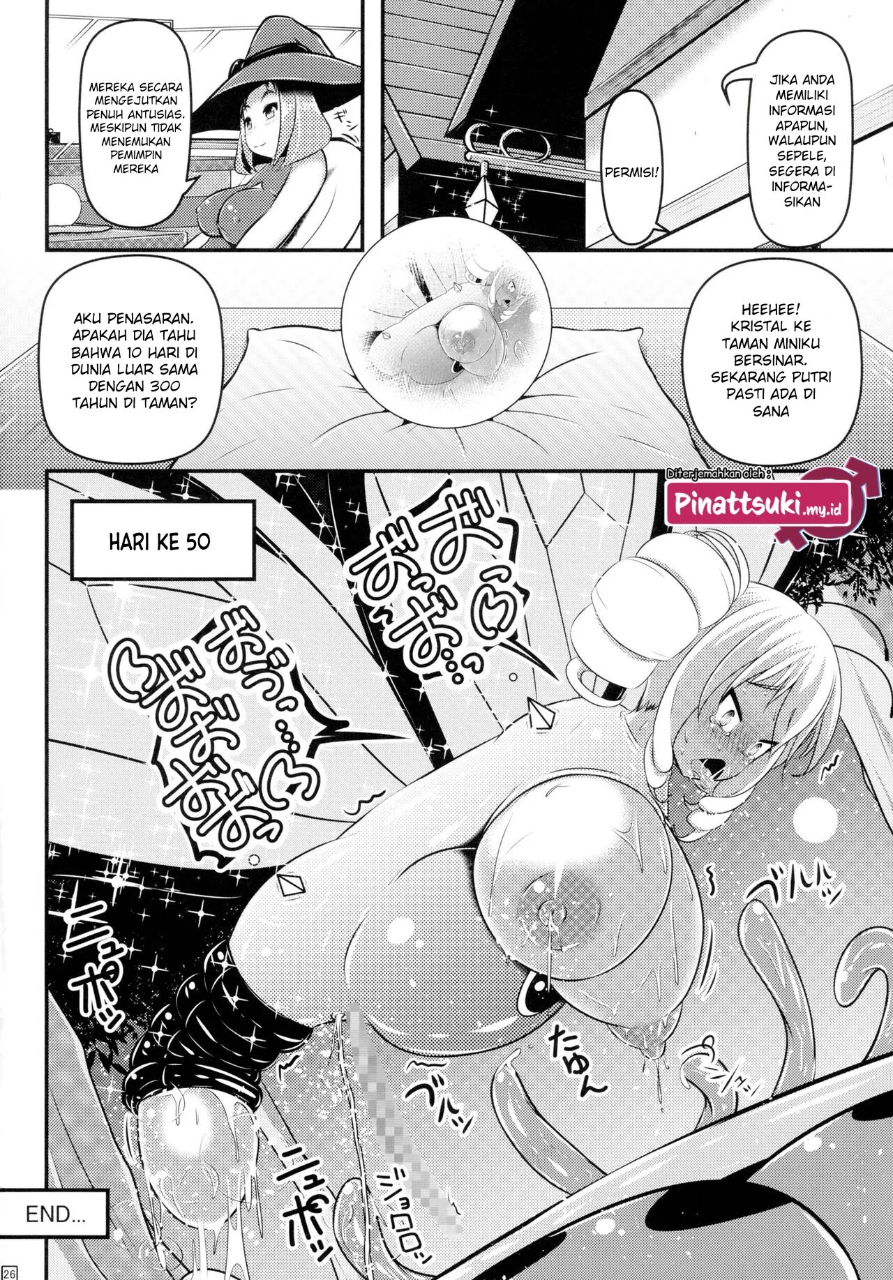 (C89) [Shiroi Shinoshino (Shinoda Kazuhiro)] Chou ni Sareta Daruma Hime no Owaranai Funnyuu Sanran [Indonesian] [PinattSuki] 이미지 번호 28