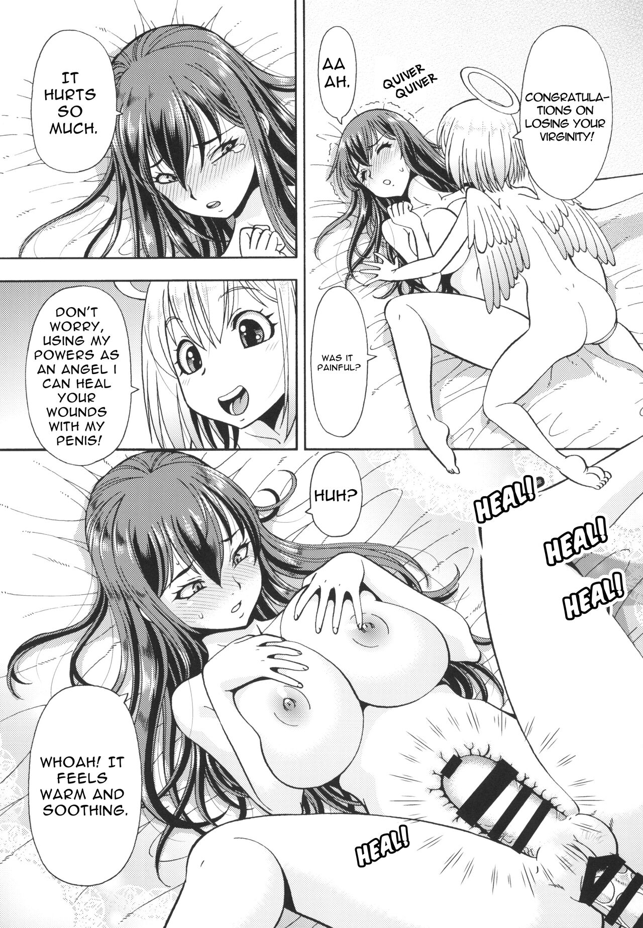 [Toraya (ITOYOKO)] Isekai Fuuzoku Gaiden Futanari Tenshi-san [English] [RWfuta] [Digital] image number 13