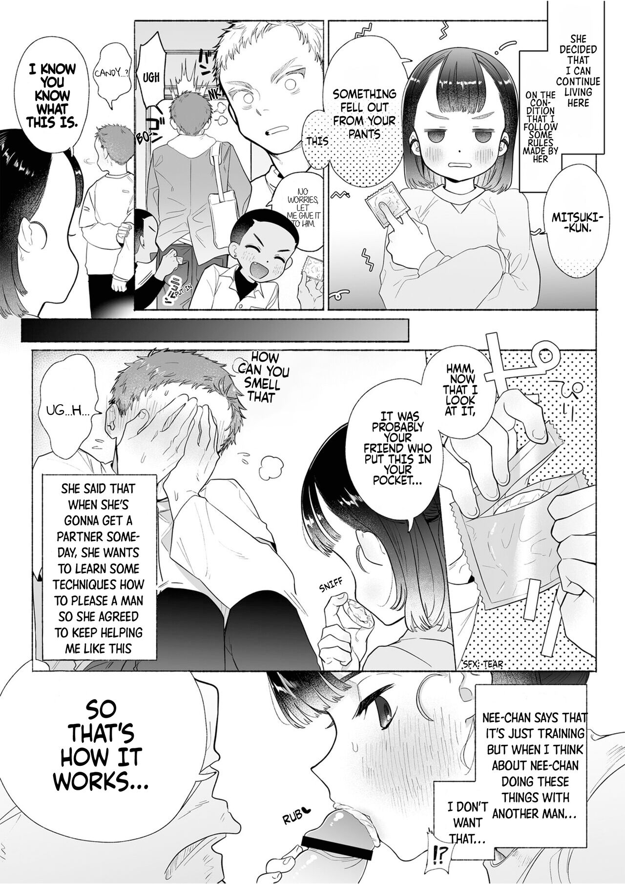 [Otama Jacuzzi (Tama no Chichi)] Ore wa Nee-chan de shika Nukenai [English] [Painful Nightz] 图片编号 22