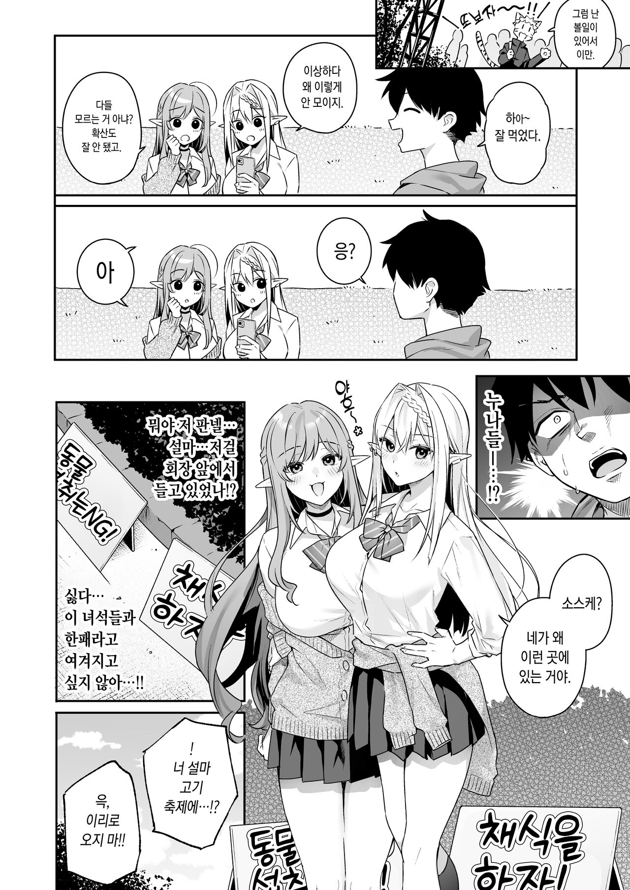 [ぷぅのぷぅぷぅぷぅ(bekotaro)] 肉食系ヴィーガンギャルエルフは弟ちんぽに夢中 [Korean] image number 41