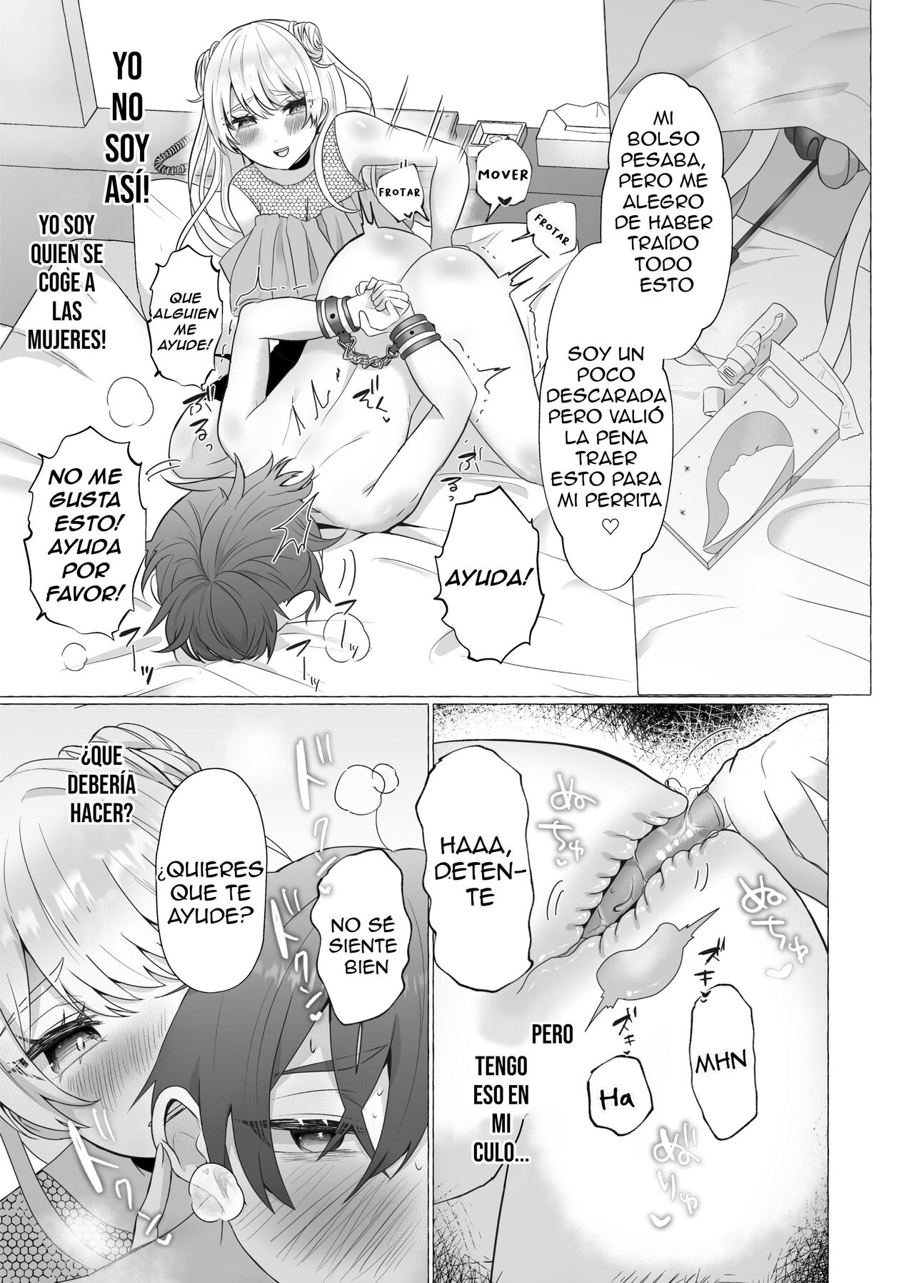 [Tanoshii Suizokukan (Umino Ryou)] Ikiri Danshi Schuuchi Mesuinu Kaizou [Spanish] [Delnero] [Digital] 이미지 번호 12