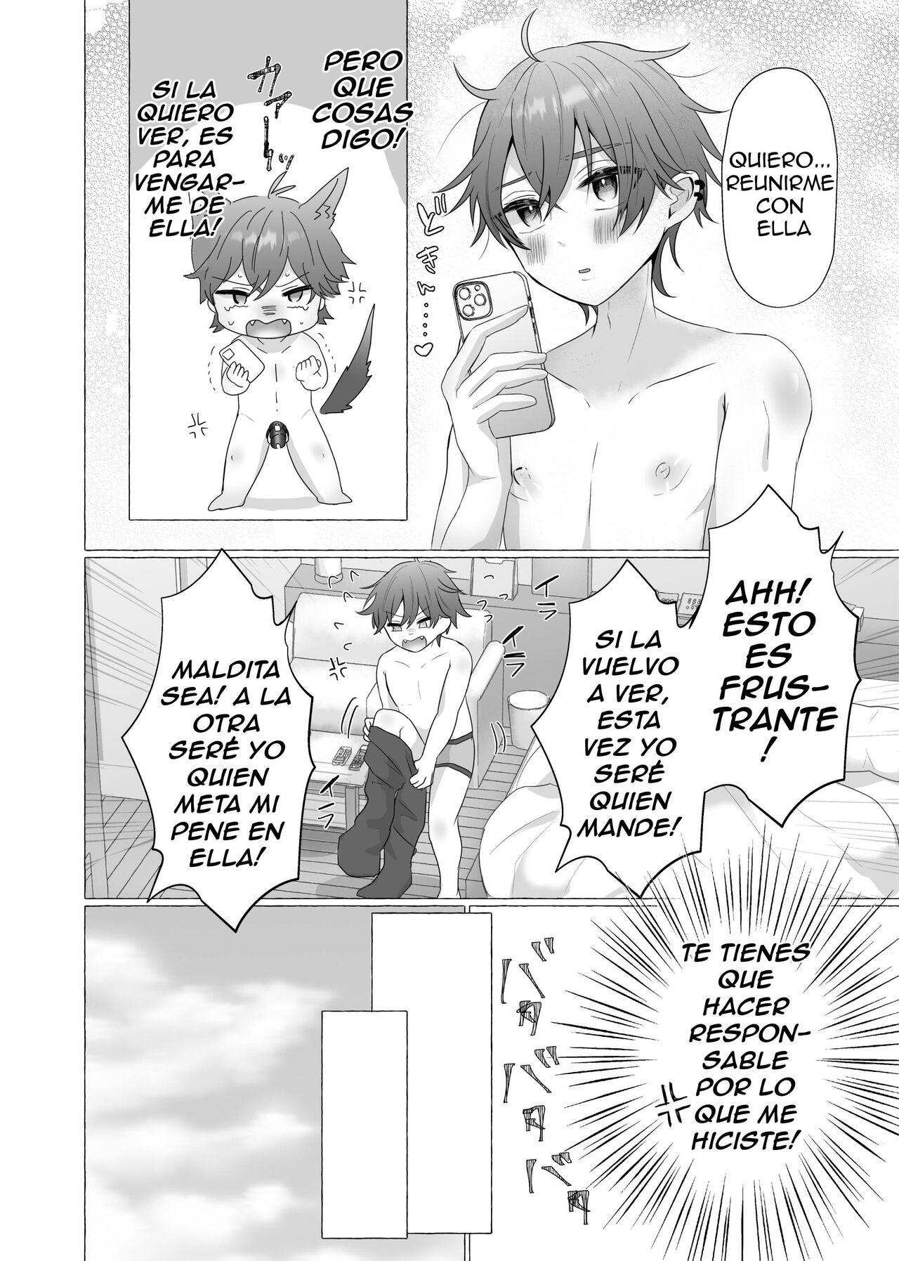 [Tanoshii Suizokukan (Umino Ryou)] Ikiri Danshi Schuuchi Mesuinu Kaizou [Spanish] [Delnero] [Digital] 이미지 번호 15