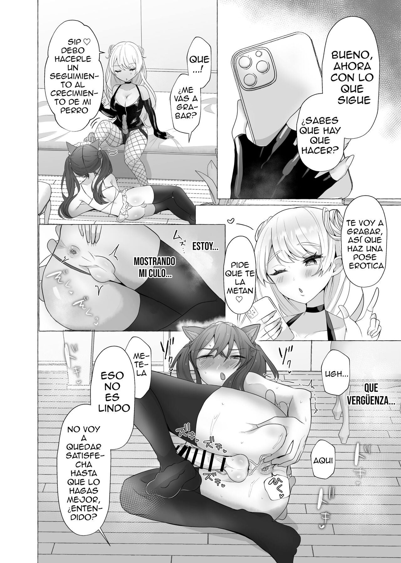 [Tanoshii Suizokukan (Umino Ryou)] Ikiri Danshi Schuuchi Mesuinu Kaizou [Spanish] [Delnero] [Digital] 이미지 번호 25