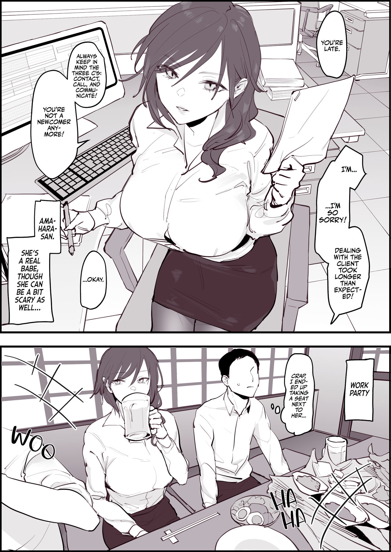 [Poriuretan] Onna Joushi | Female Boss [English] [Team Rabu2] [Decensored] première image