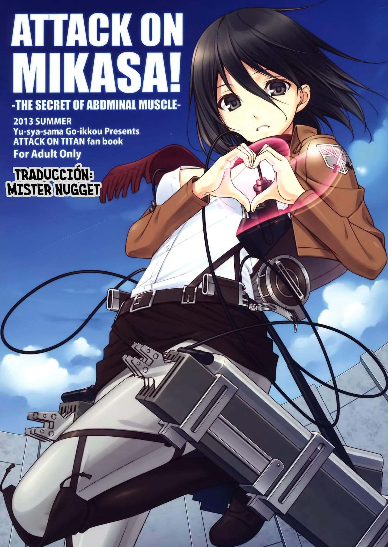 (C84) [Yuusha-sama Go-ikkou (Nemigi Tsukasa)] ATTACK ON MIKASA (Shingeki no Kyojin) [Spanish] [Mr. Nugget] numero di immagine  1