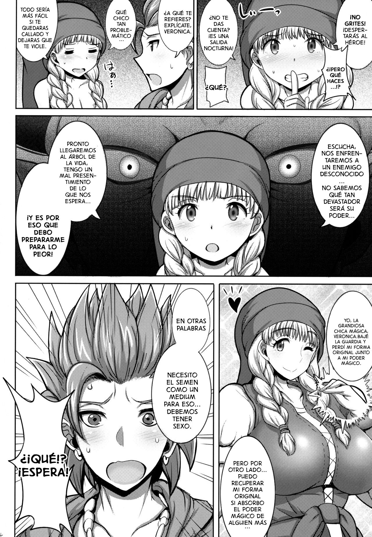 (C93) [Yuasa Rengou (Jean Louis)] Veronica-sama Returns (Dragon Quest XI) [Spanish] [Lanerte] Bildnummer 3