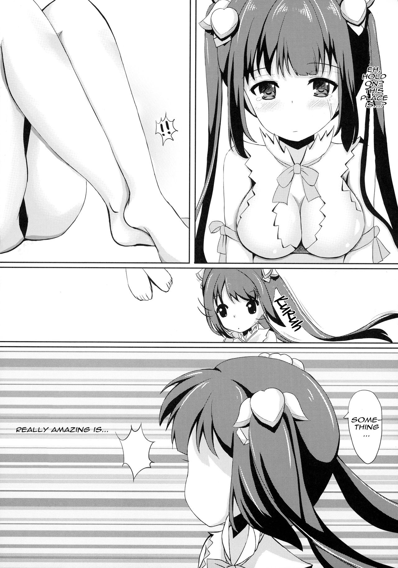 (C88) [Neko☆Tanteidan Peach (Midorino Haru)] Hestia x Aiz (Dungeon ni Deai o Motomeru no wa Machigatteiru Darou ka) [English] [EHCOVE] image number 6