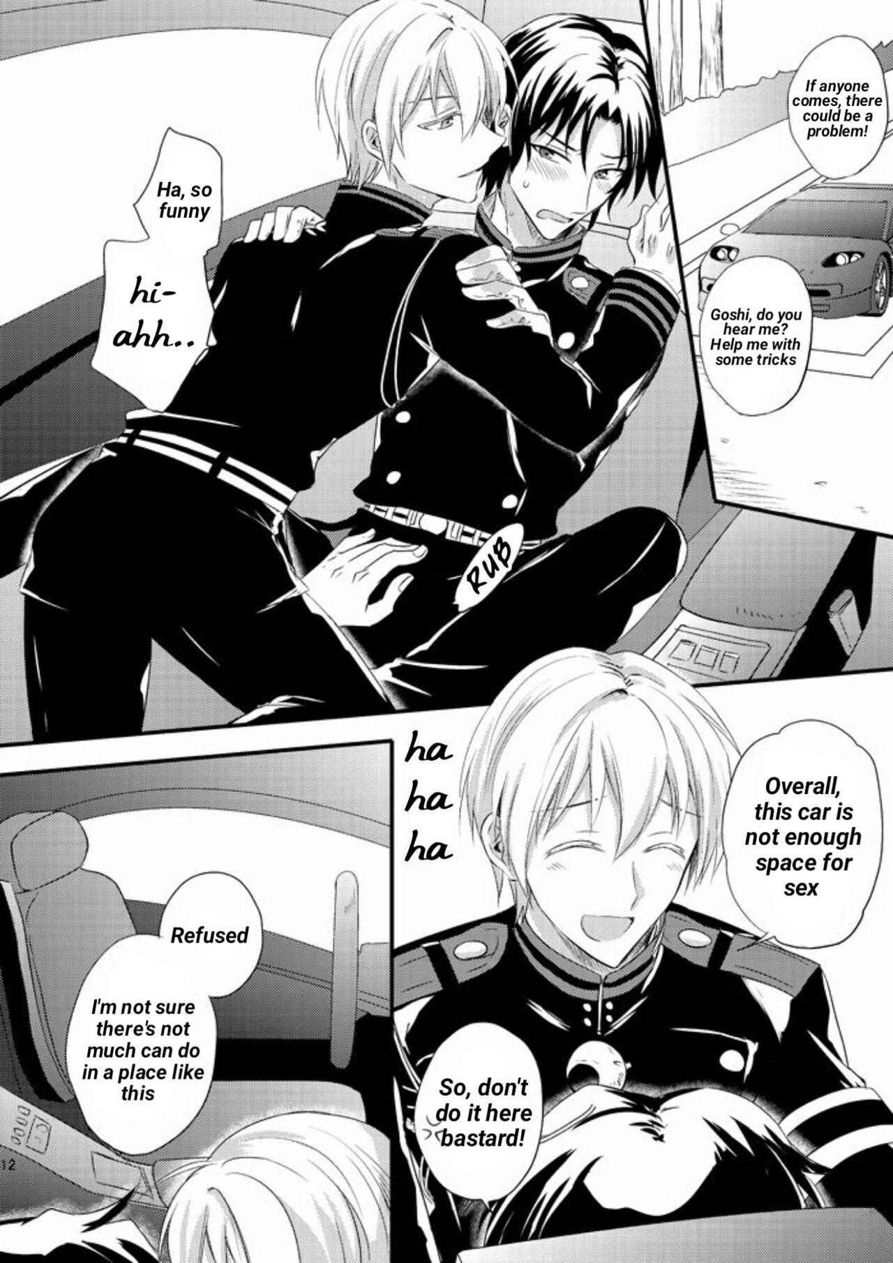 [upset* (Uni)] Loser in the car (Owari no Seraph) [English] imagen número 10