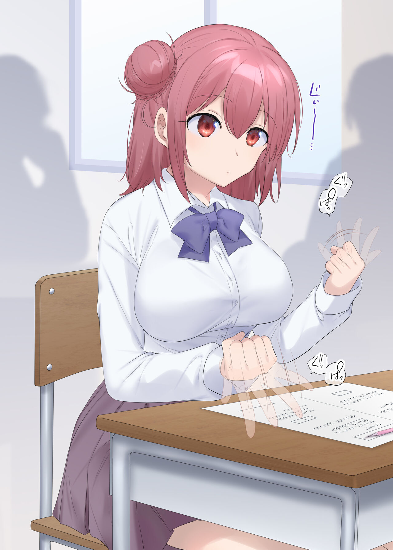 [Hiiragi Popura] Test-chuu ni Hyoui Sareta Onnanoko no Onanie [Chinese] 7eme image