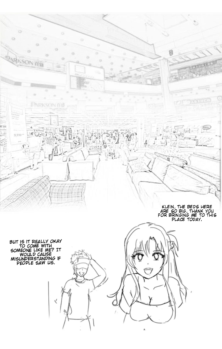 [质yitiaomiao] Asuna and Klein buying new bed. image number 1